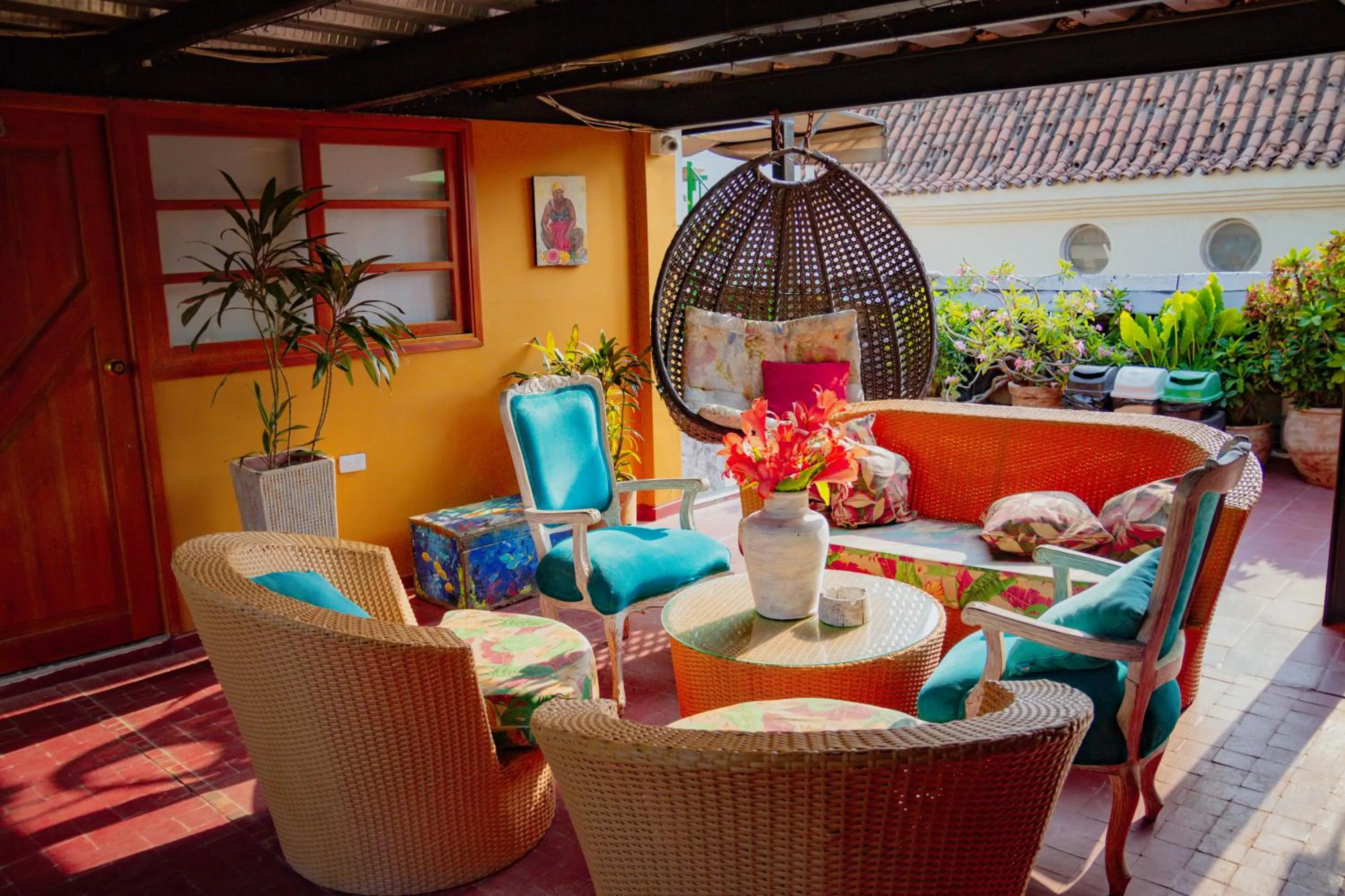 Garden in Hotel La Casona de Getsemani