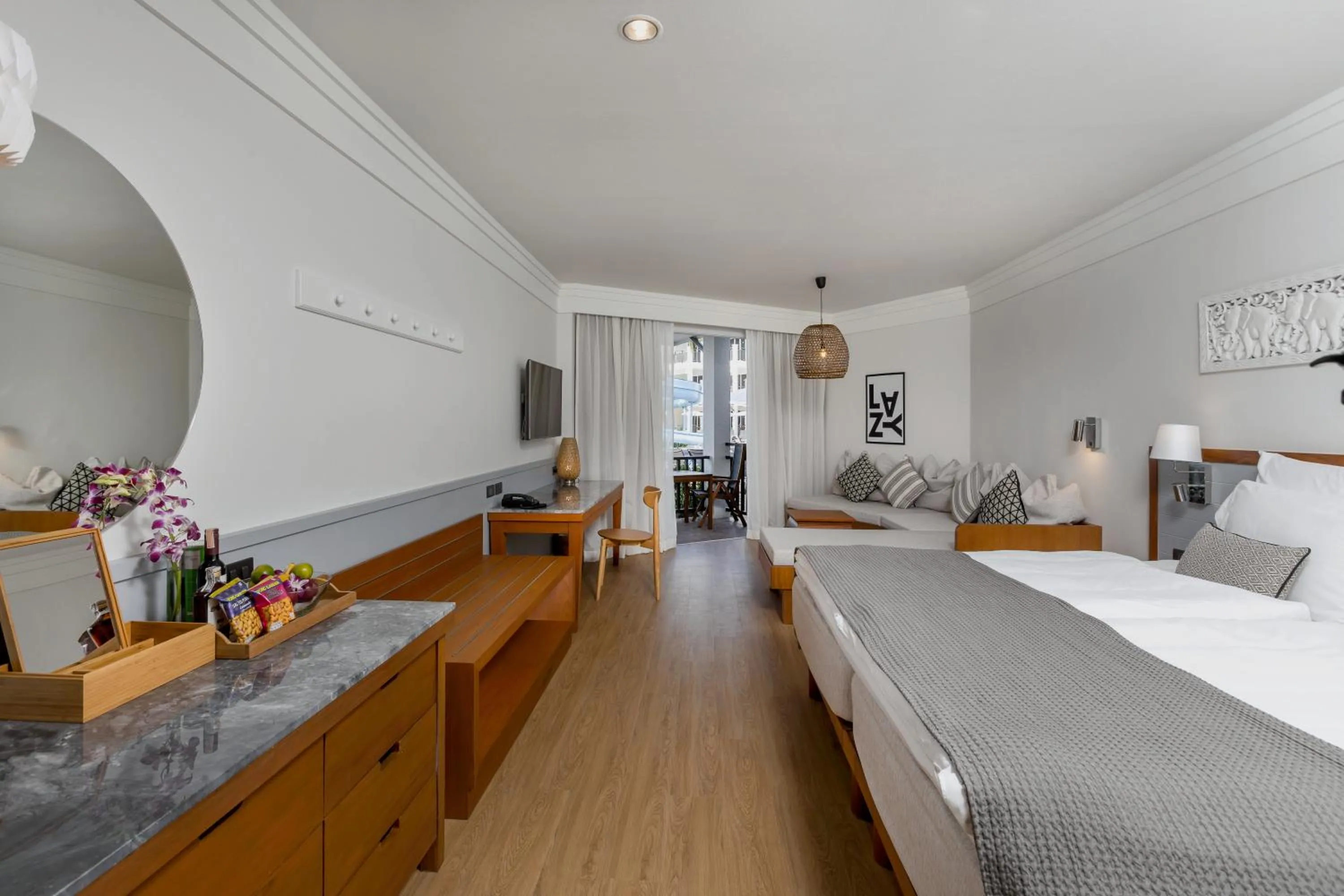 Decorative detail, Bed in Sunwing Bangtao Beach