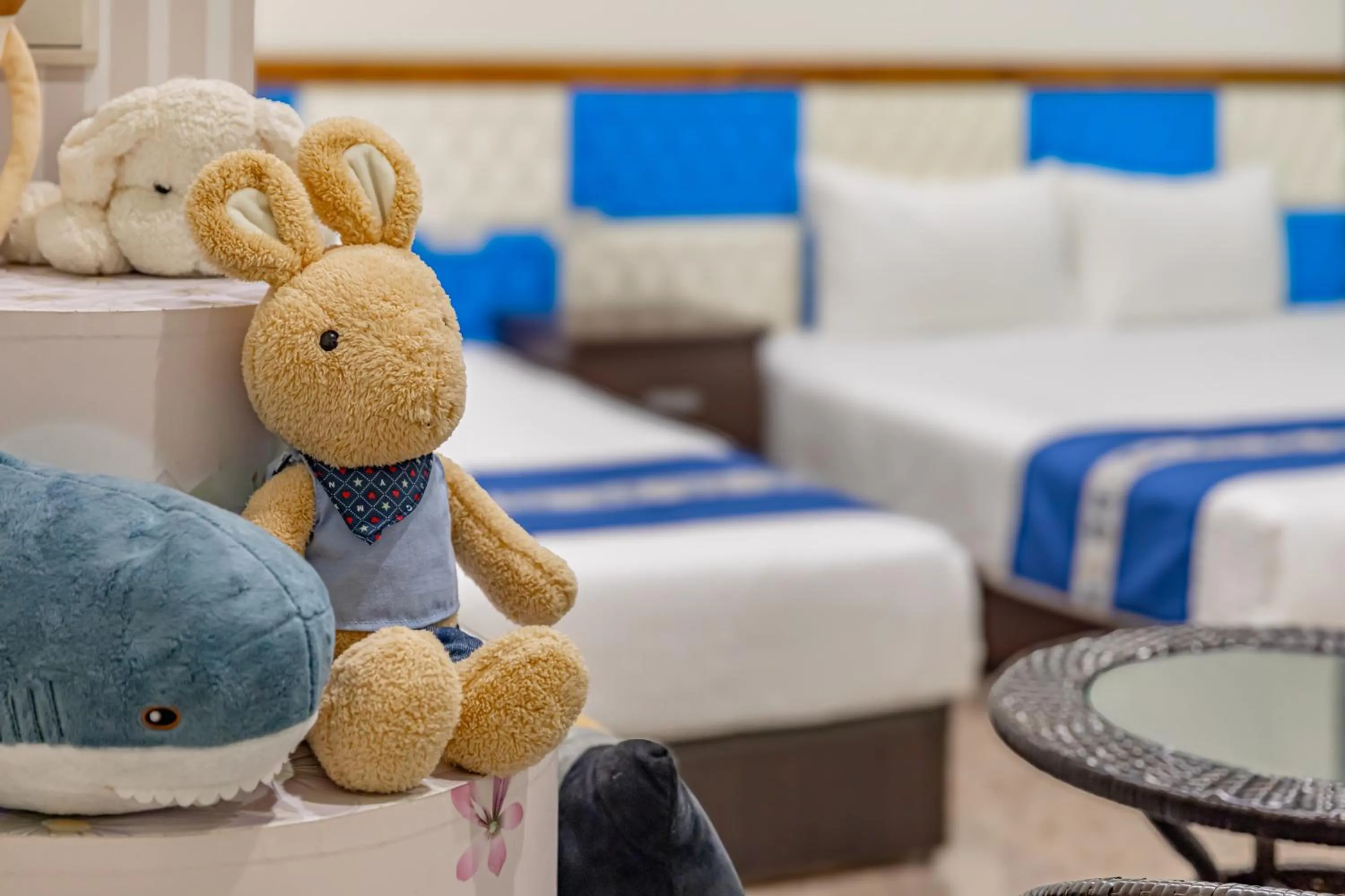 Bed in Sun Moon Lake Jinlongshan BnB