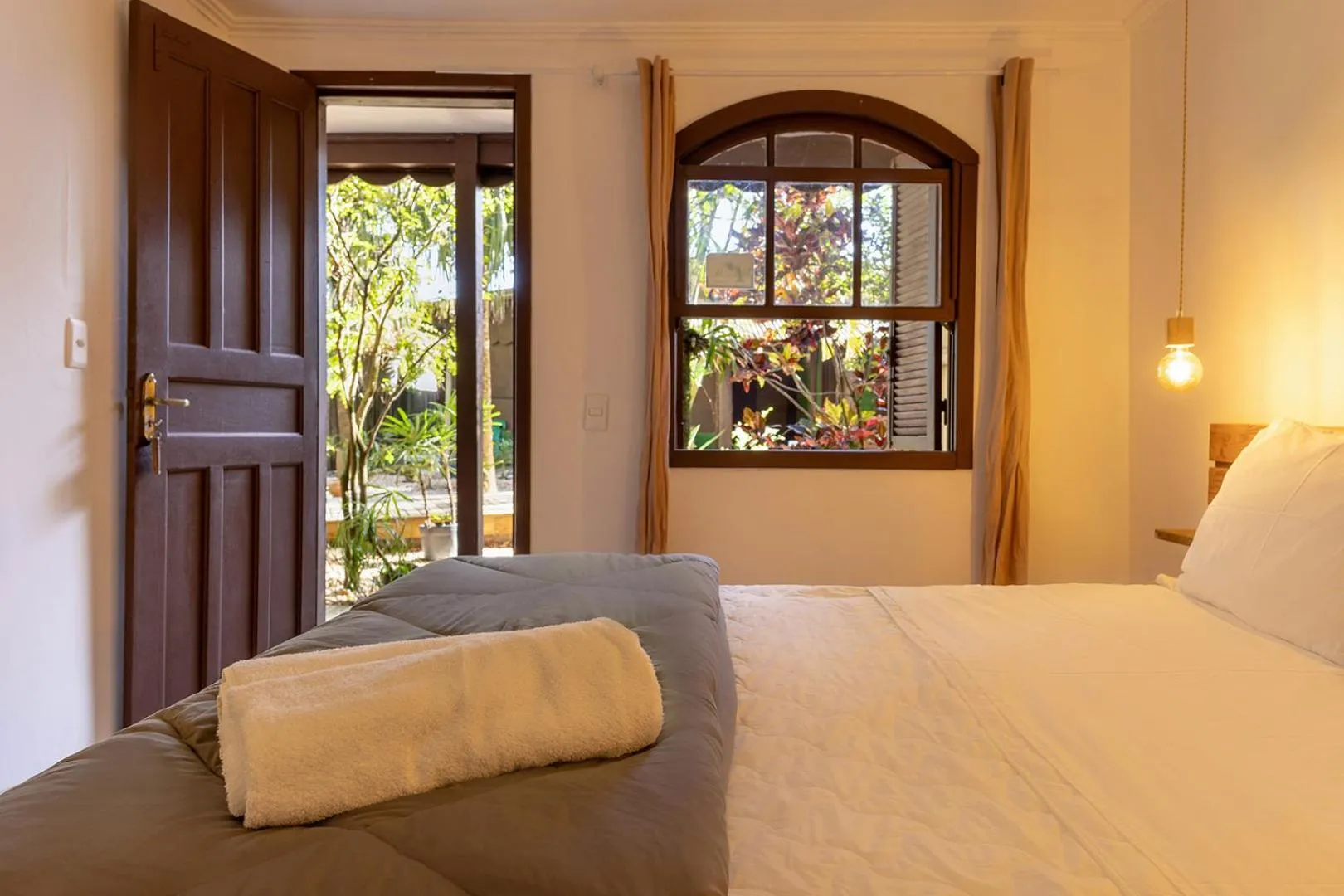 Bed in Pousada Marimar