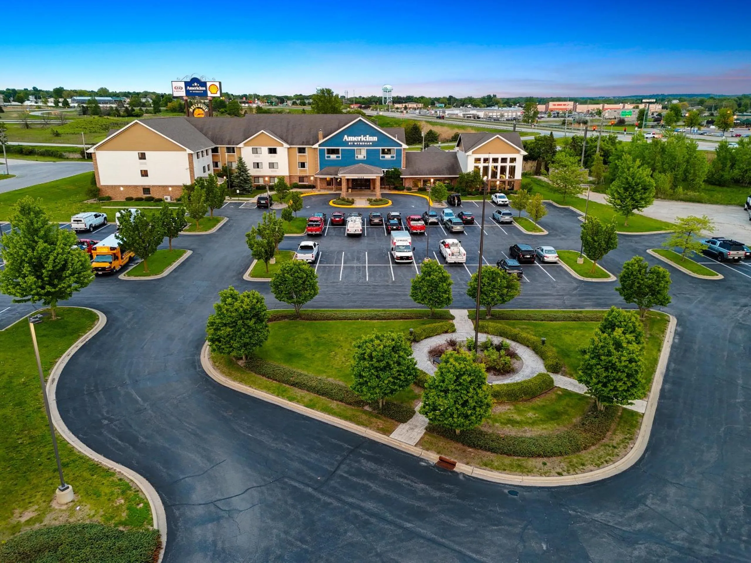 Property building in AmericInn by Wyndham Green Bay East