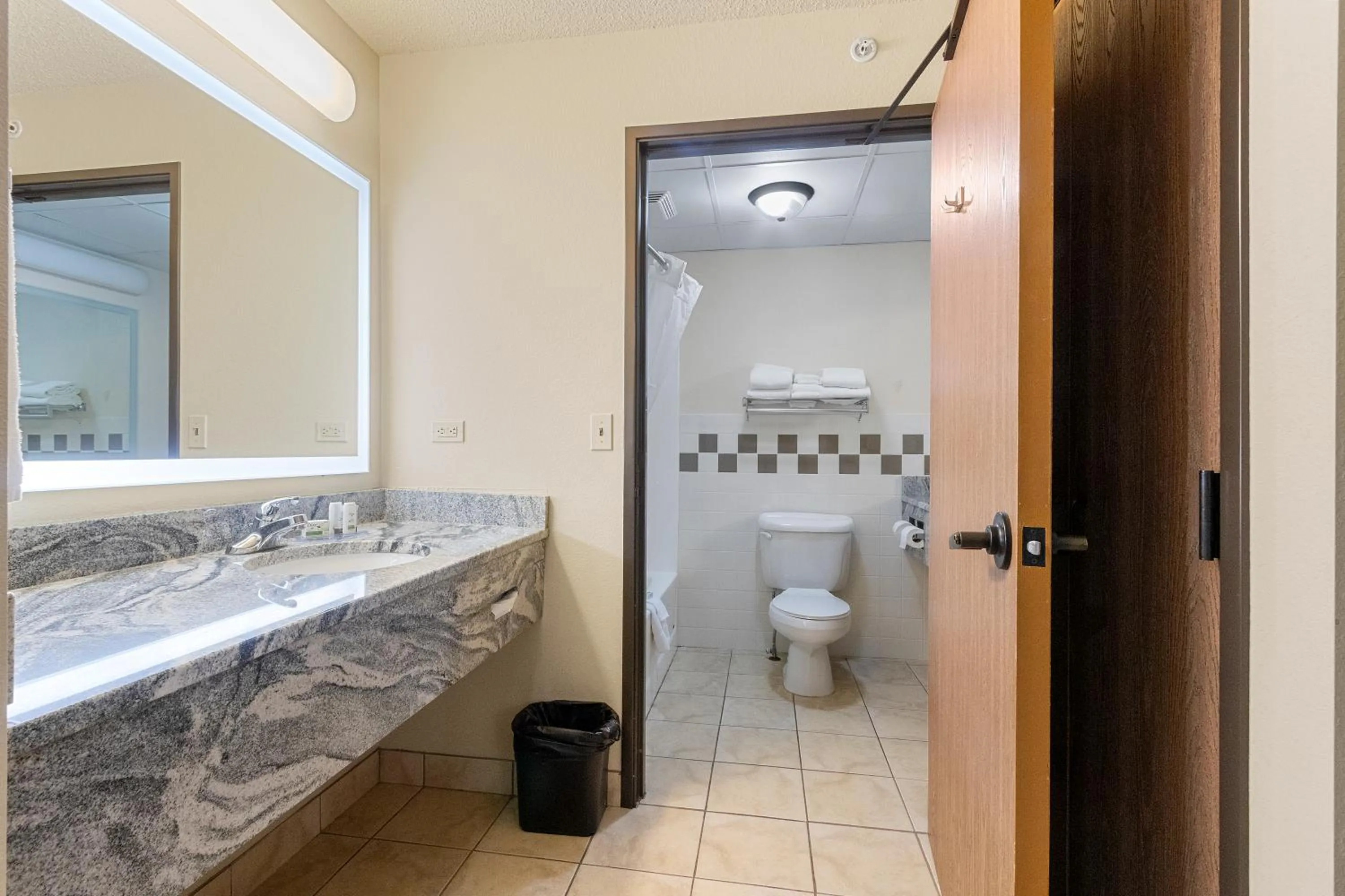 Toilet in AmericInn by Wyndham Green Bay East