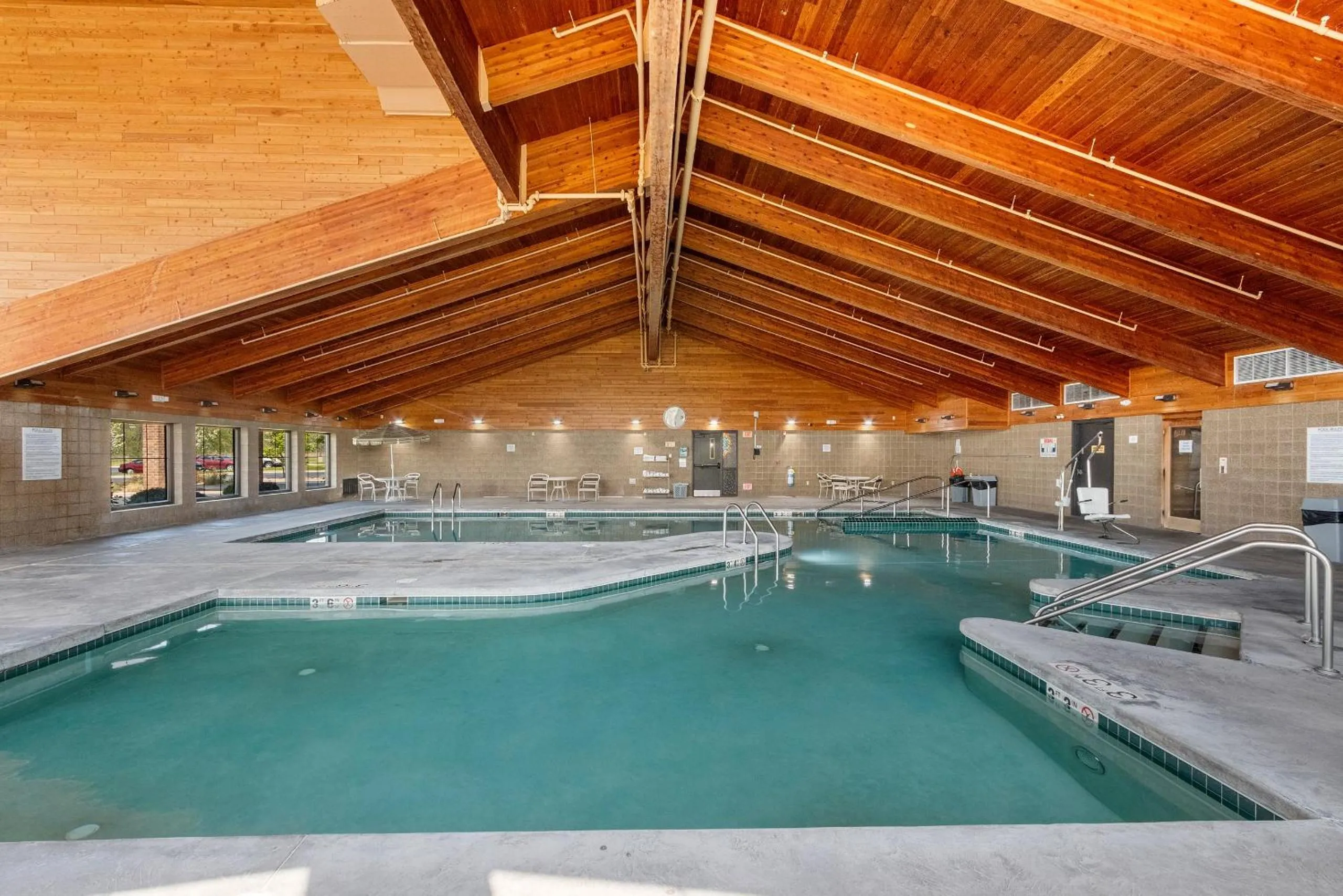 Swimming pool in AmericInn by Wyndham Green Bay East
