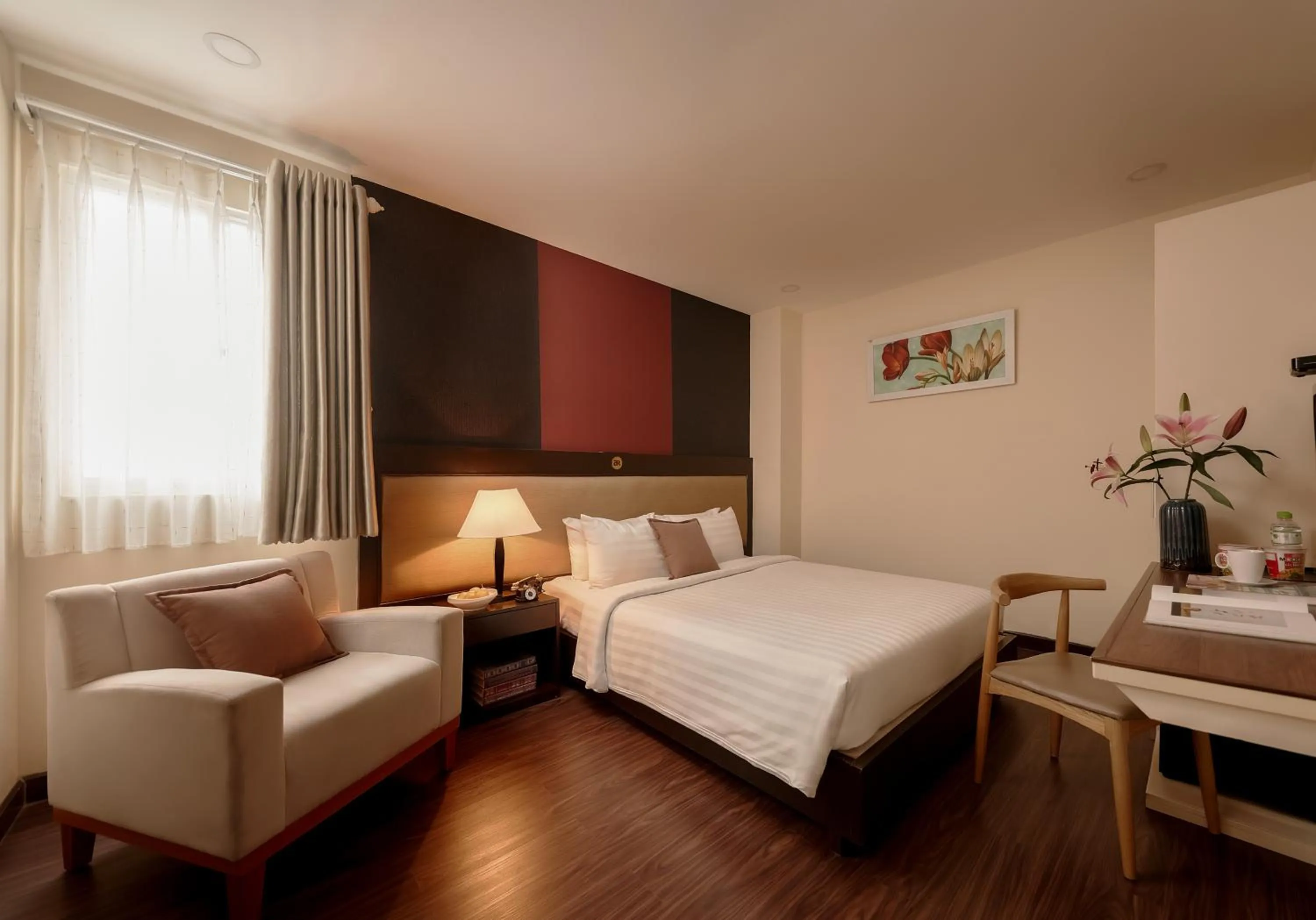 Photo of the whole room, Bed in Asian Ruby Hotel & Spa - 122F Bui Thi Xuân Street