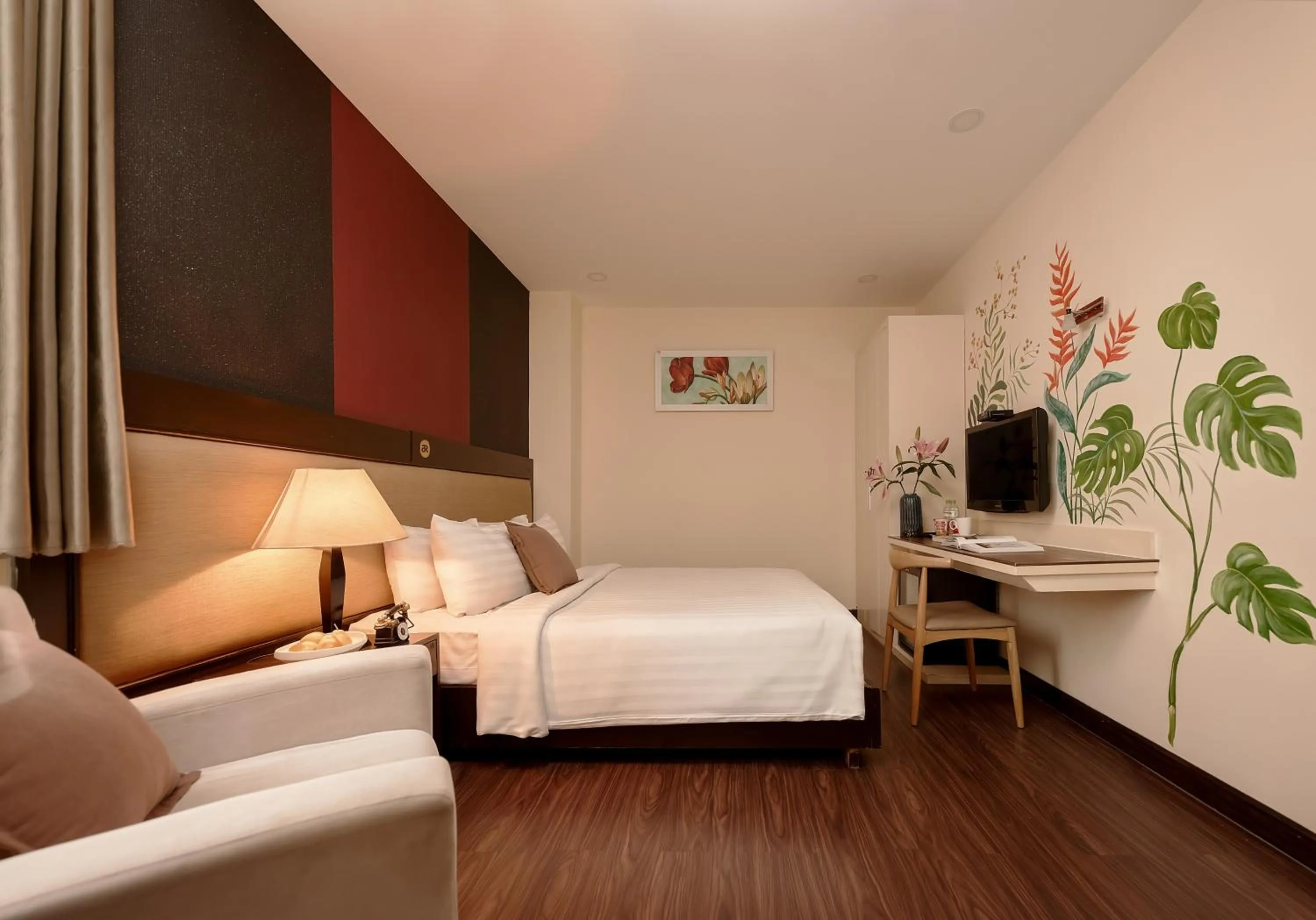 Photo of the whole room, Bed in Asian Ruby Hotel & Spa - 122F Bui Thi Xuân Street