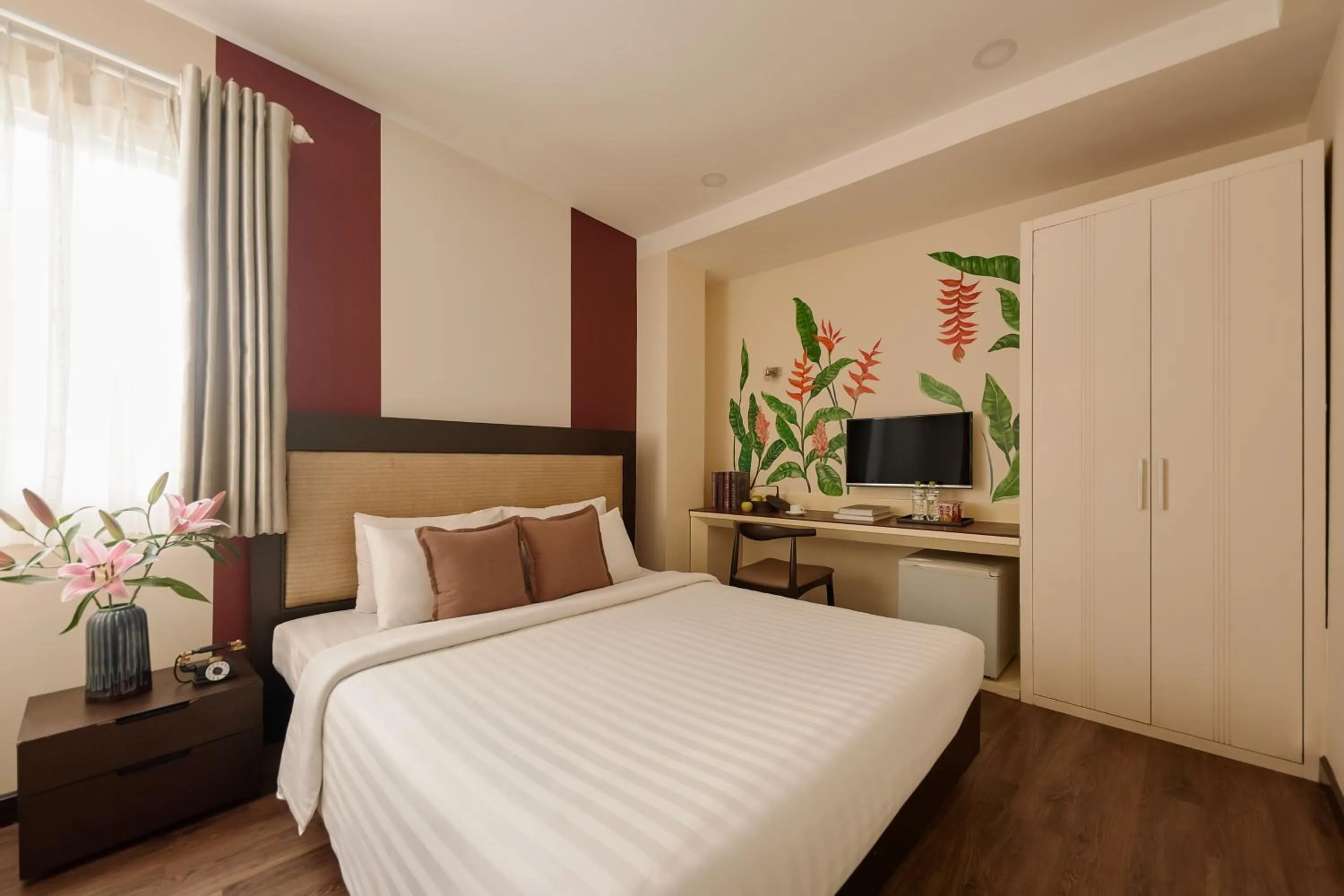 Photo of the whole room, Bed in Asian Ruby Hotel & Spa - 122F Bui Thi Xuân Street