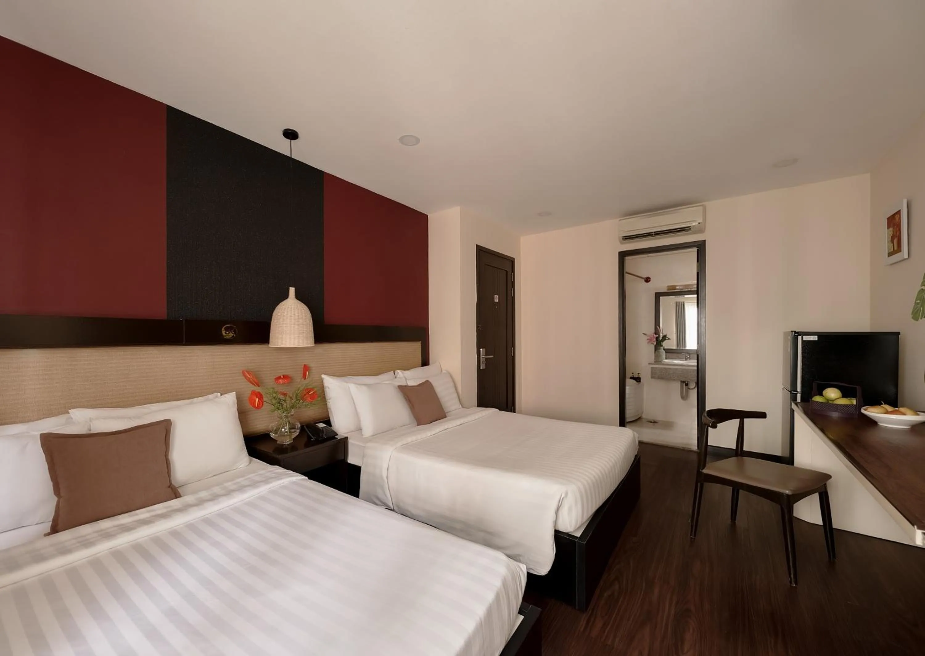 Photo of the whole room, Bed in Asian Ruby Hotel & Spa - 122F Bui Thi Xuân Street