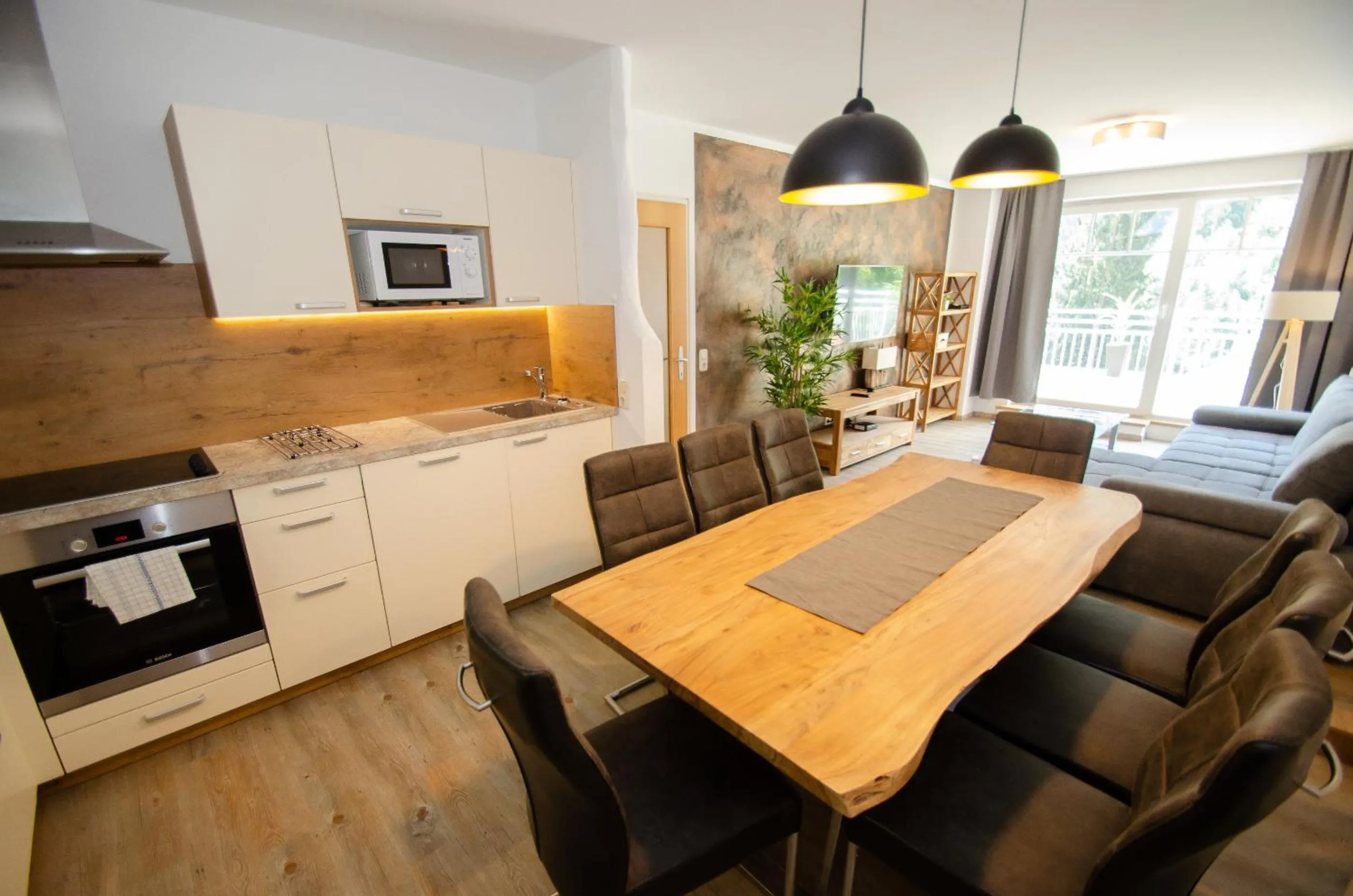 Kitchen or kitchenette in Apartments Summer & Winter Fun by All in One Apartments incl SUMMER CARD