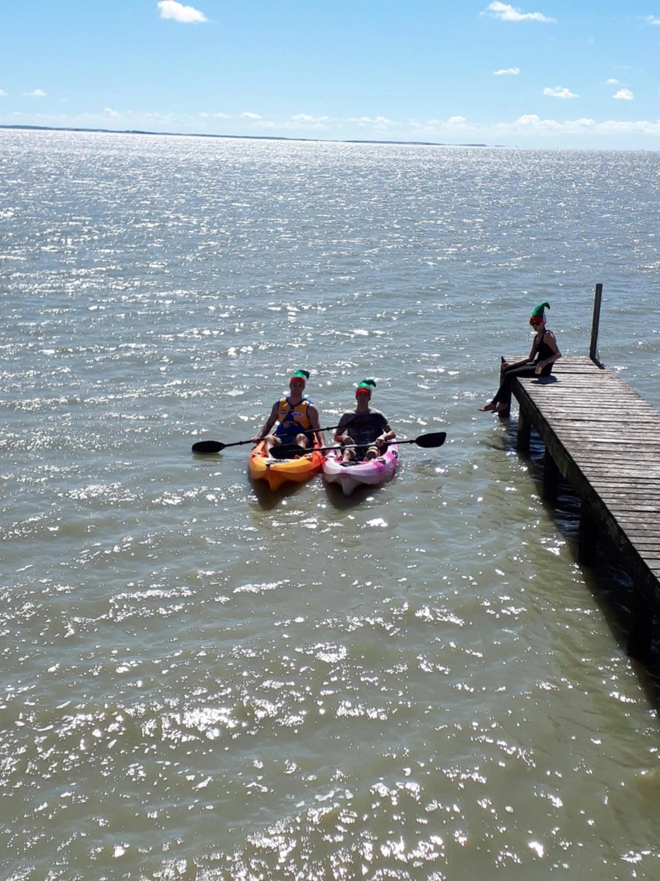 People in Meningie Waterfront Motel