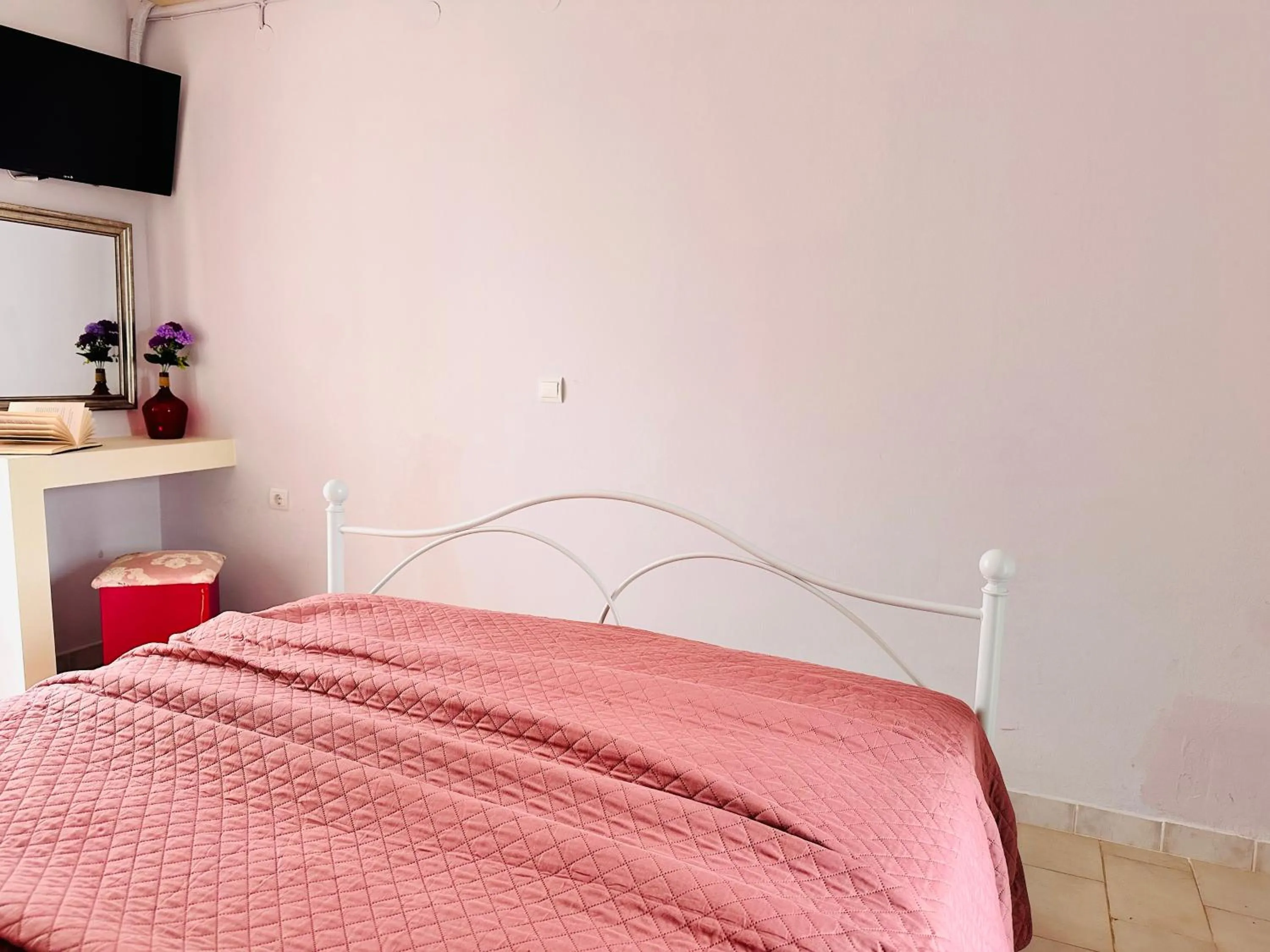 Bed in Infinity blue beach apartments - Renovated Apartments 2 Minutes from the Sea & Pool with Scenic Views