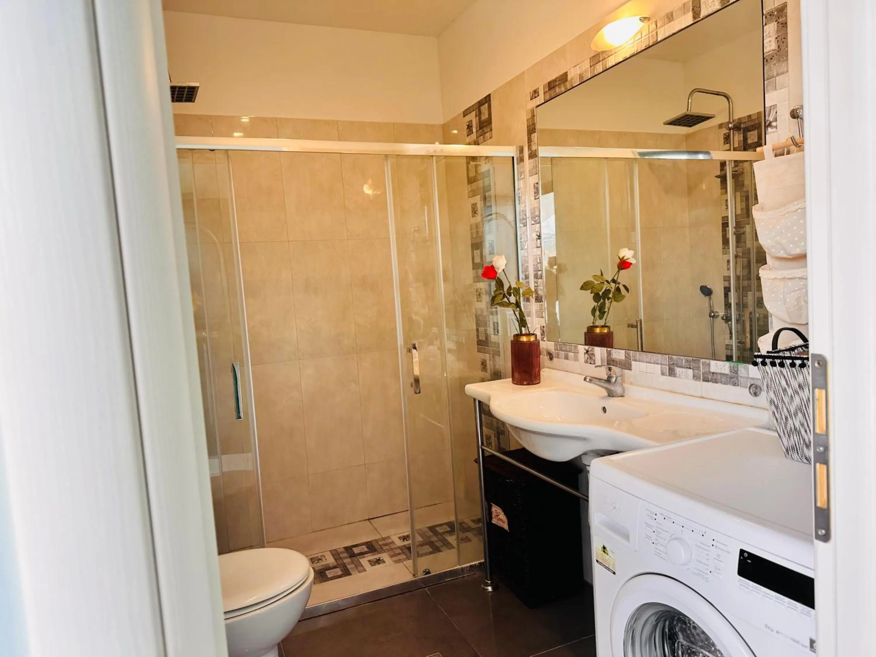 Shower in Infinity blue beach apartments - Renovated Apartments 2 Minutes from the Sea & Pool with Scenic Views