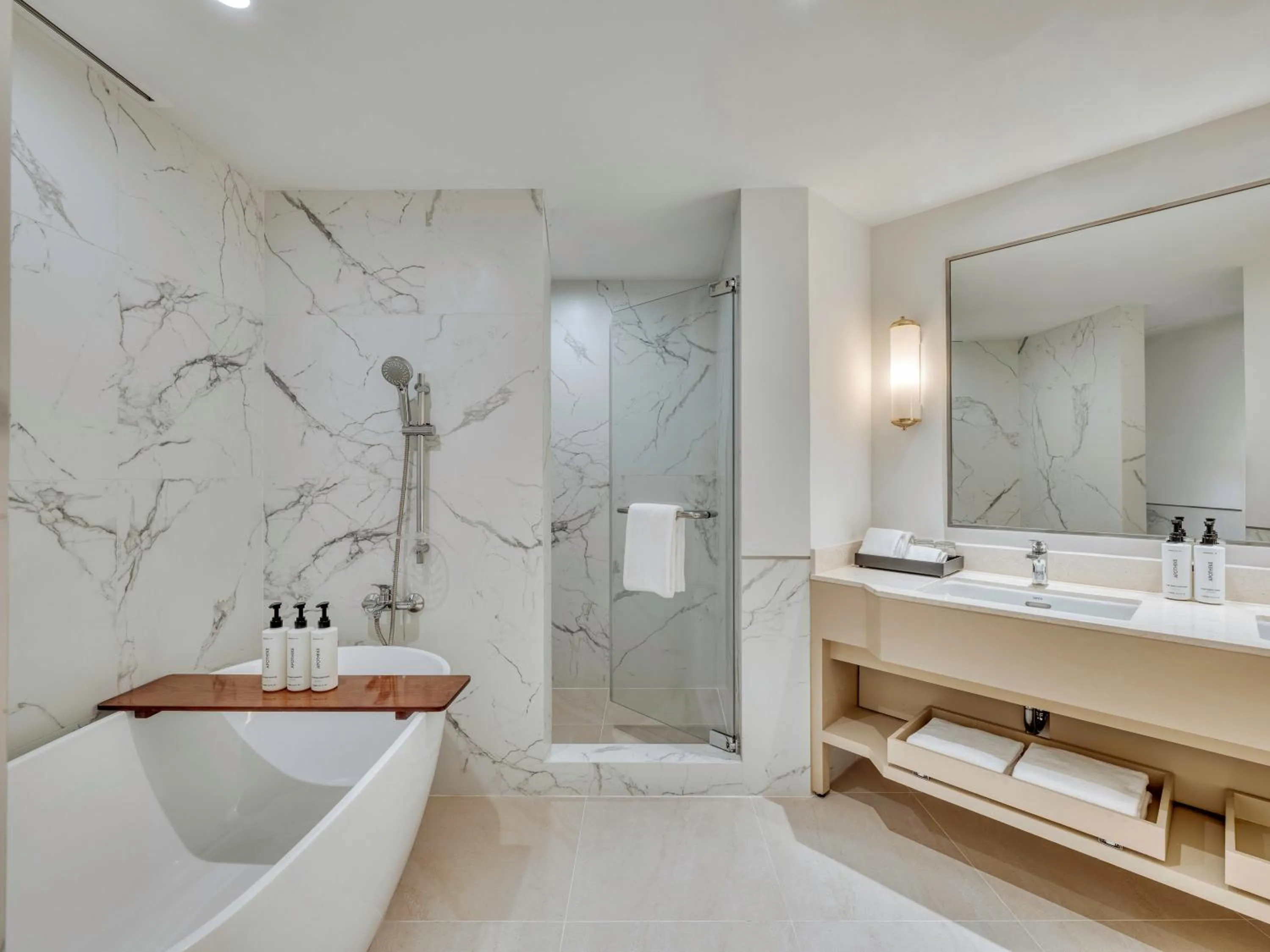 Bathroom in Crowne Plaza Bangkok Lumpini Park by IHG