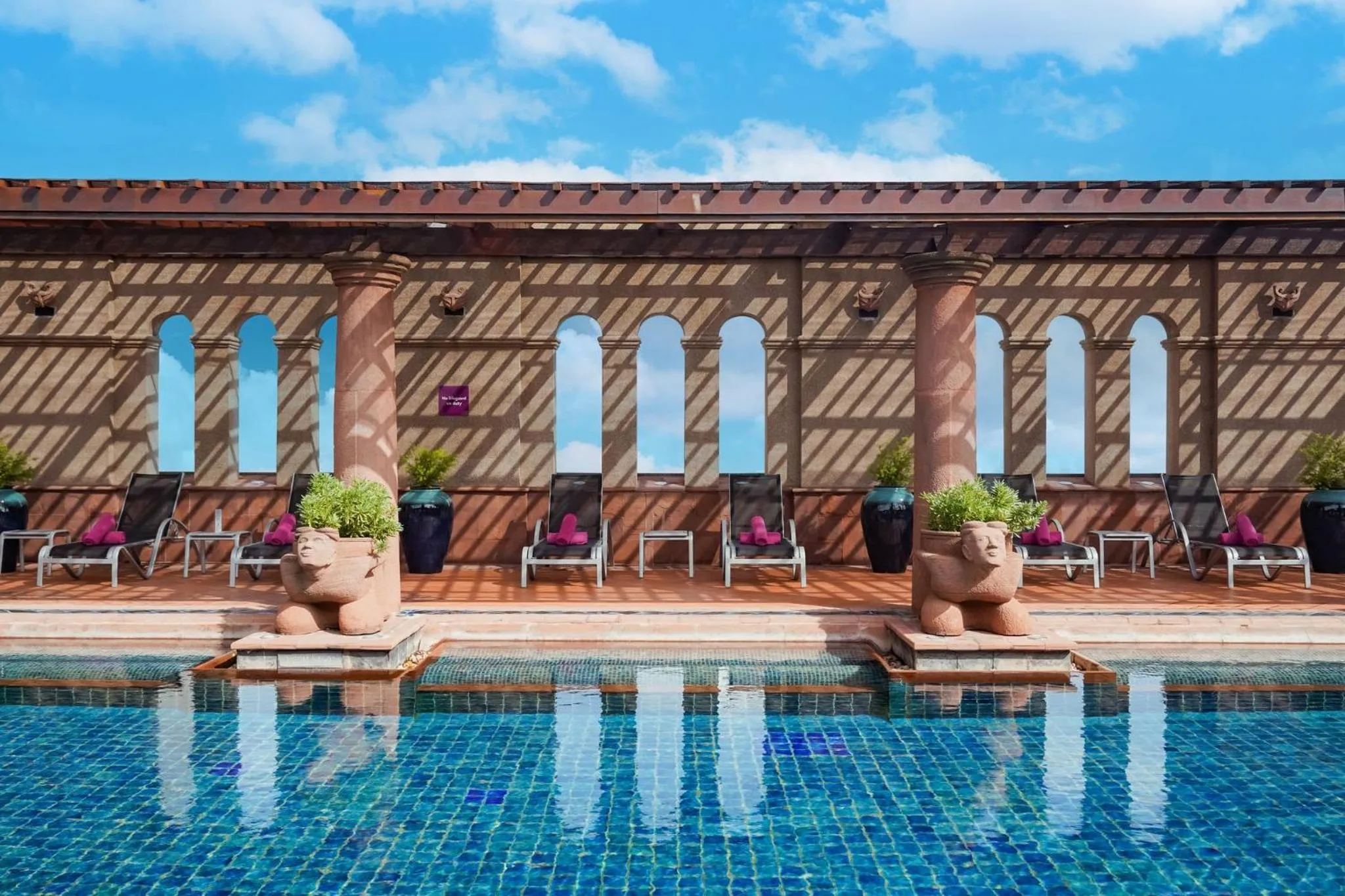 Swimming pool in Crowne Plaza Bangkok Lumpini Park by IHG