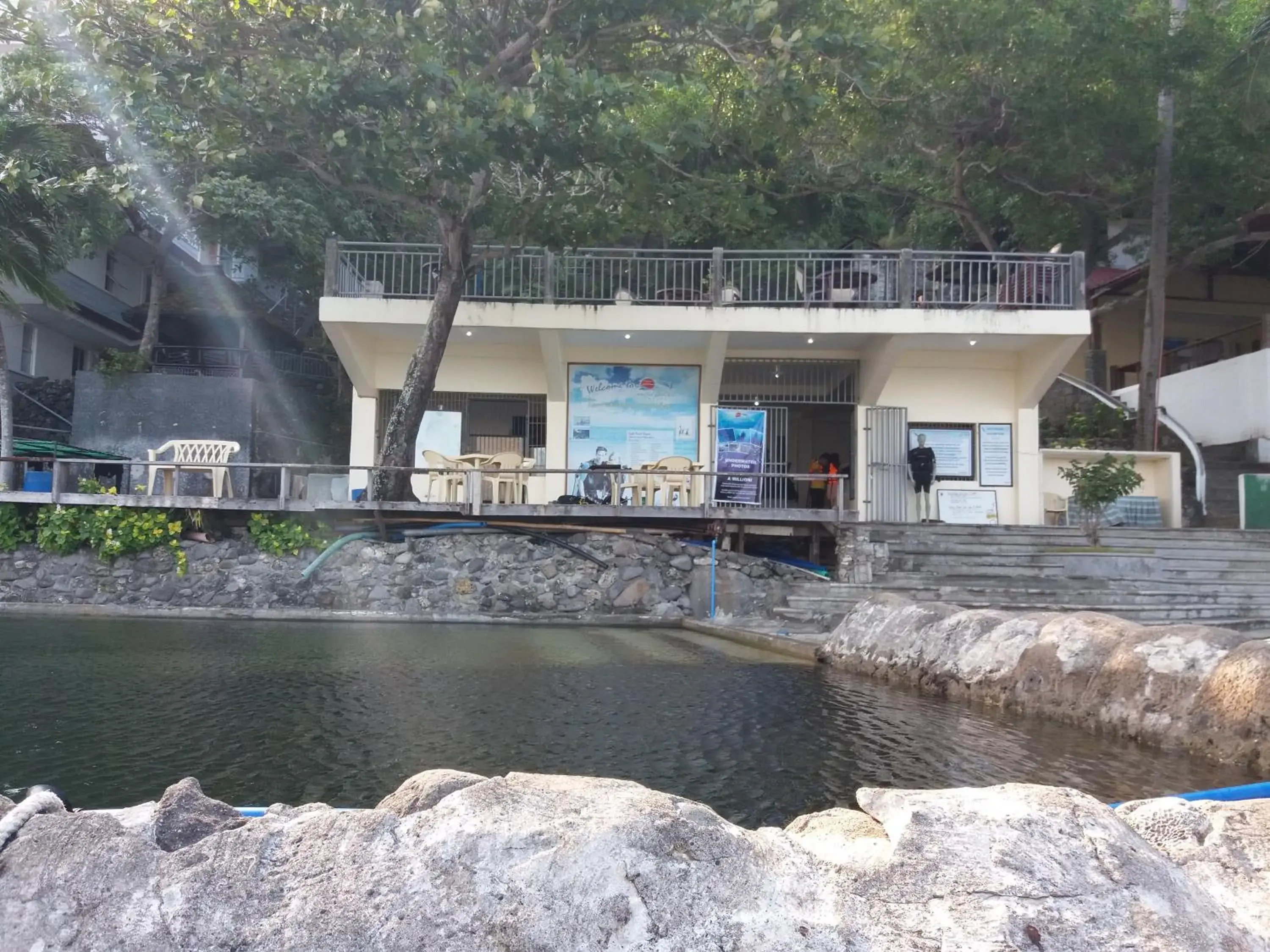 Swimming pool in Eagle Point Beach and Dive Resort Swimming pool in Eagle Point Beach and Dive Resort