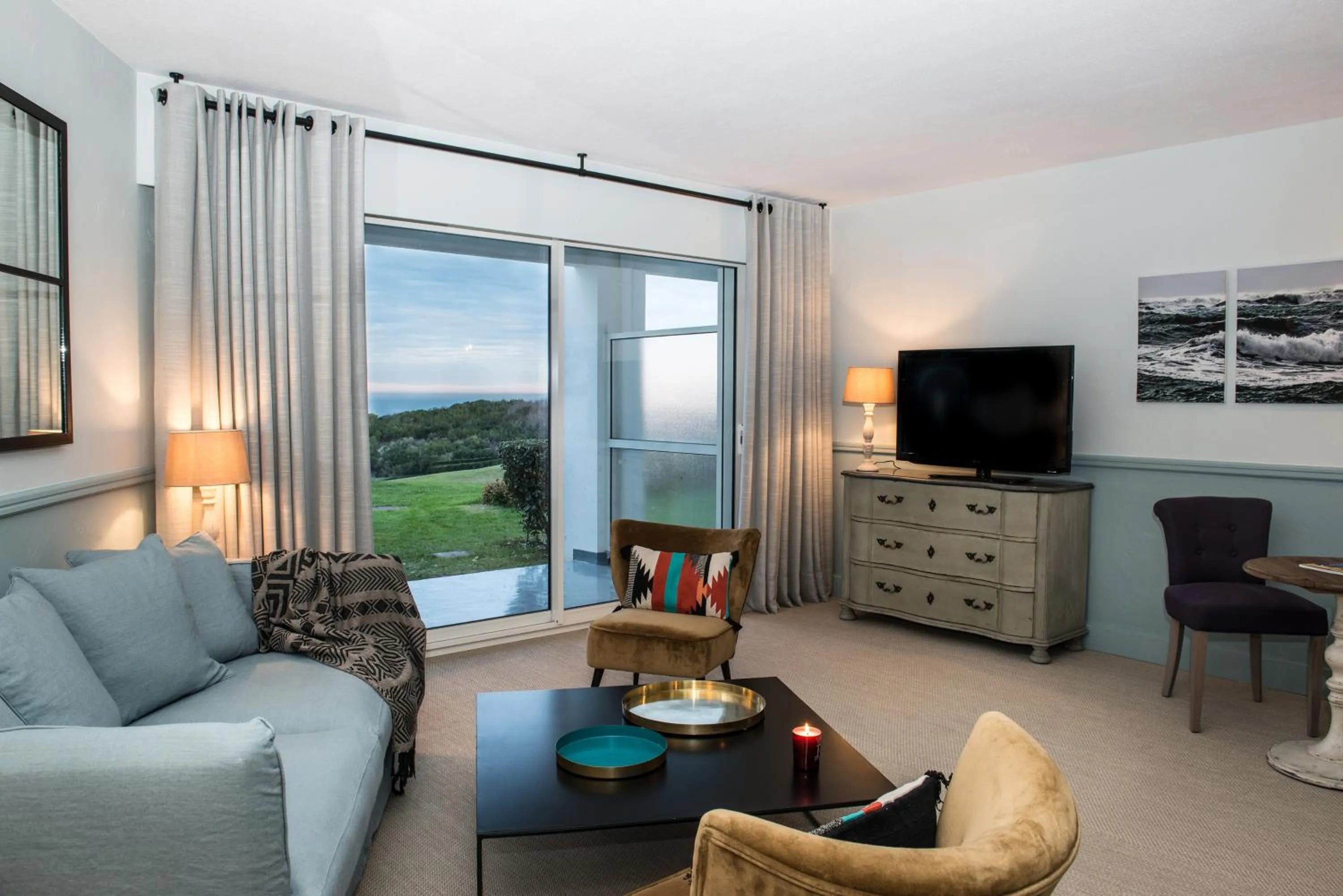Living room in Hôtel La Réserve