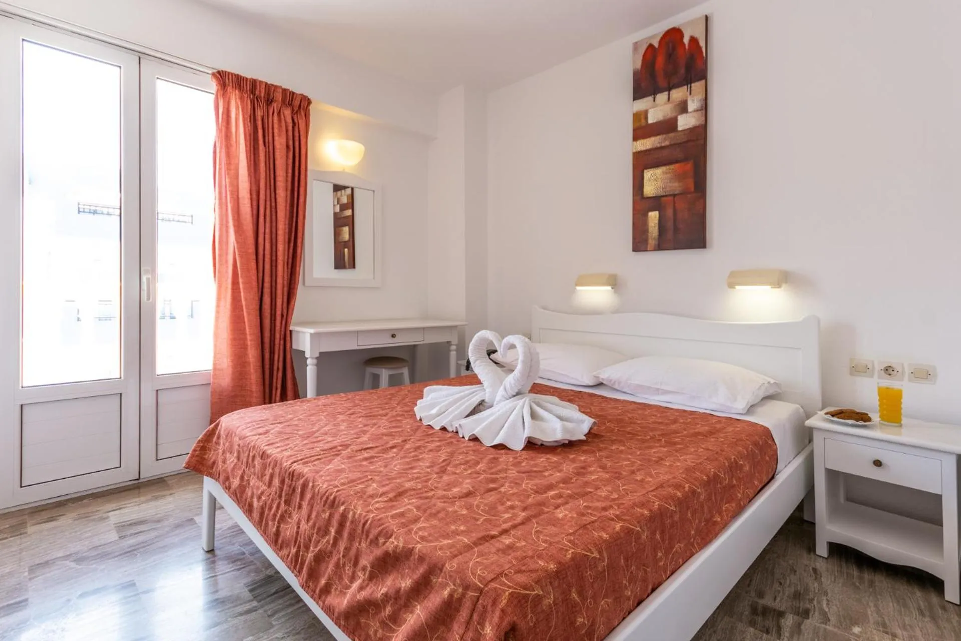 Bed in Irini Apartments