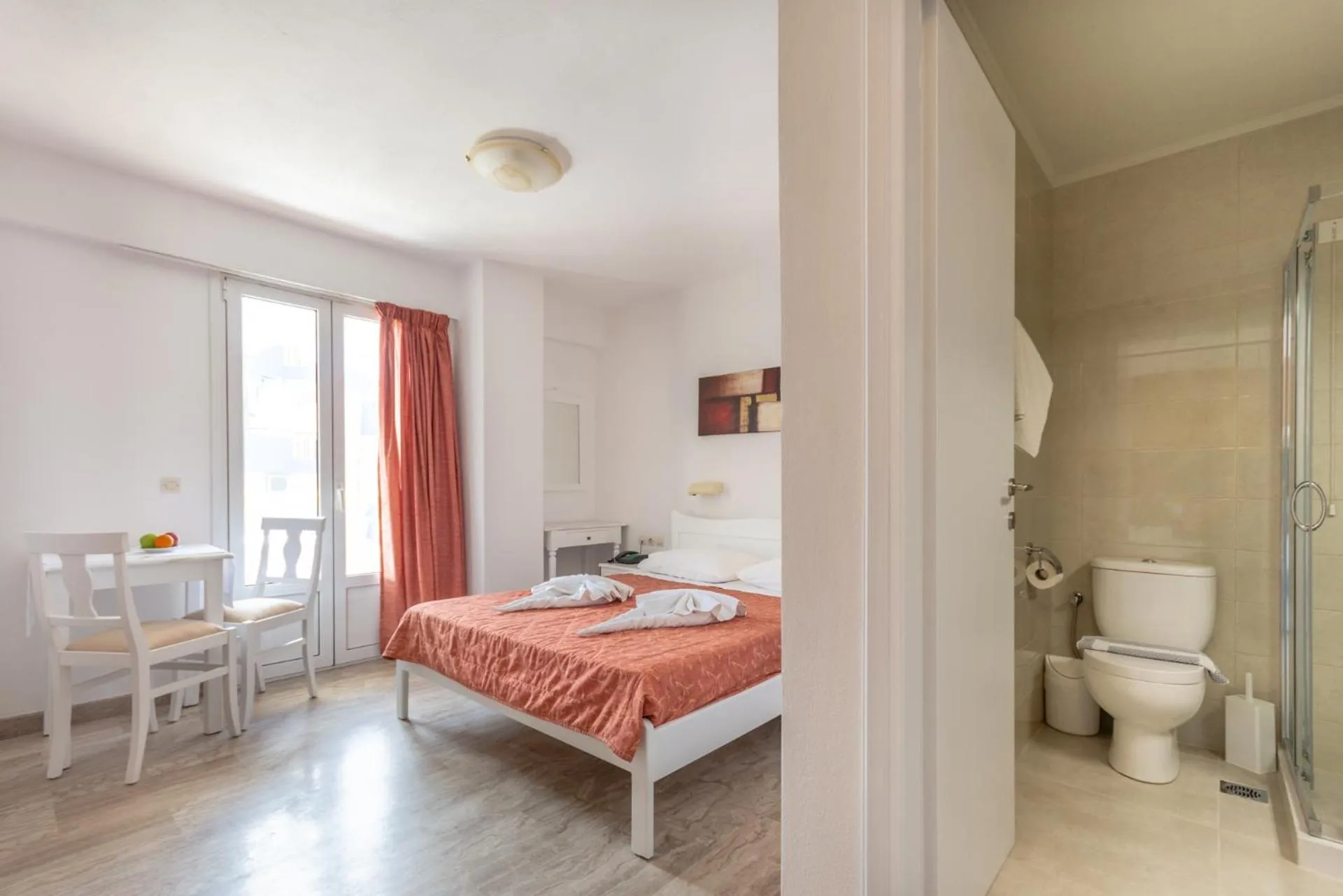 Bed in Irini Apartments