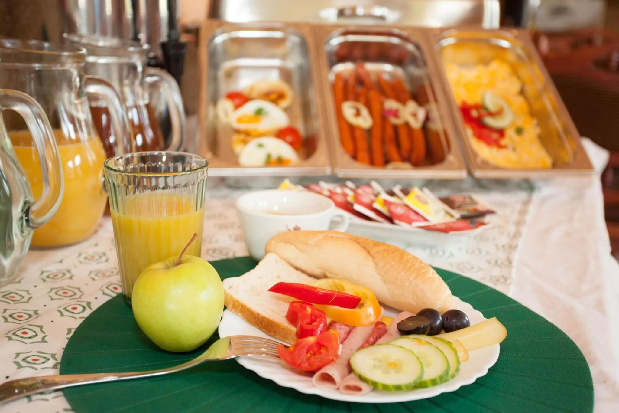 Continental breakfast in Hotel Taxis Bratislava