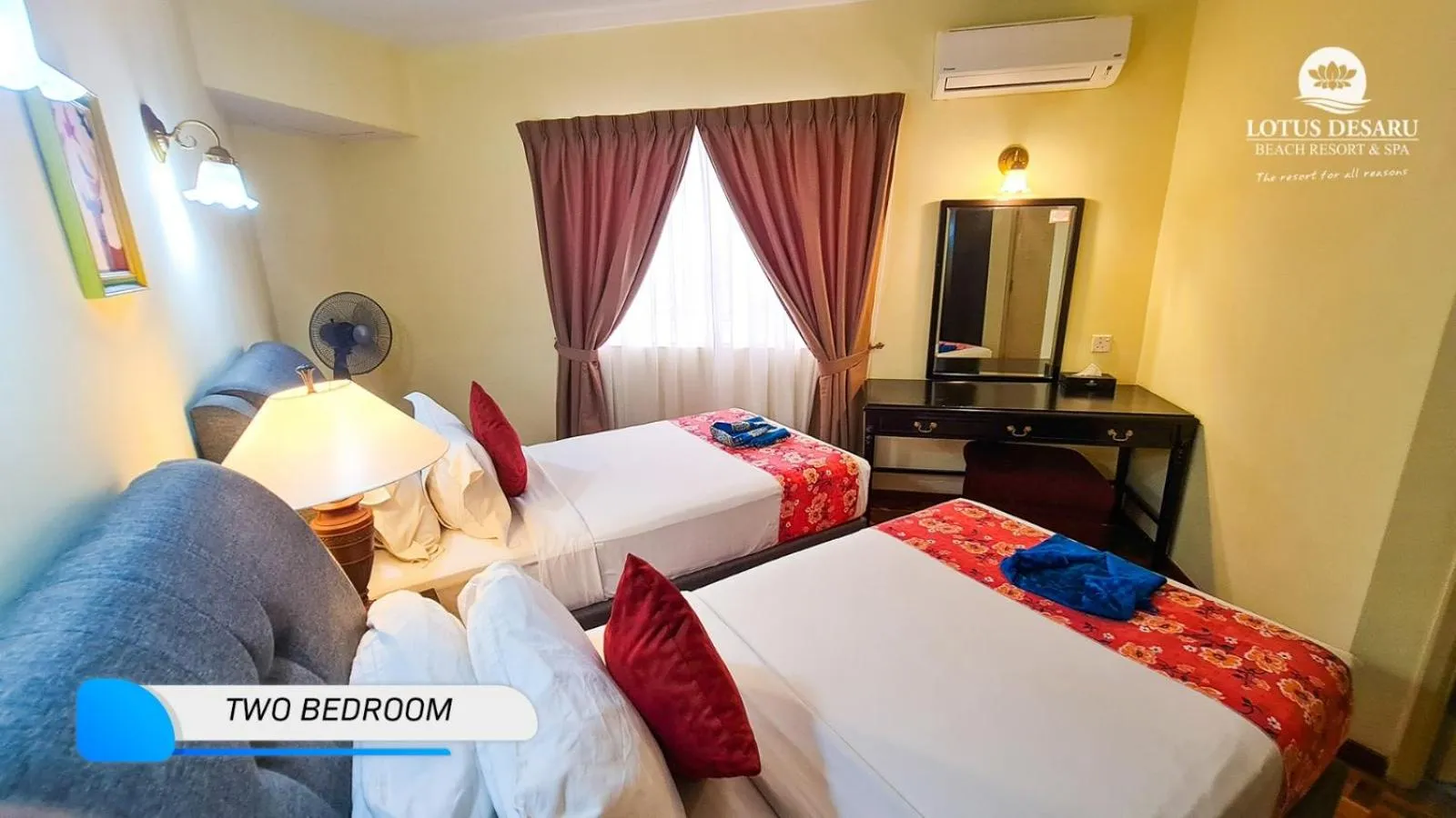 Bed in Lotus Desaru Beach Resort & Spa