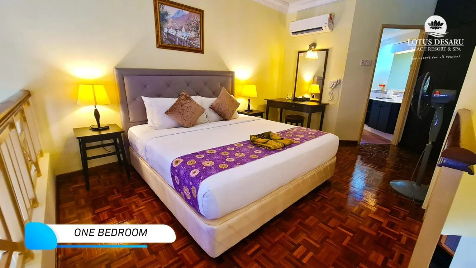 Bed in Lotus Desaru Beach Resort & Spa