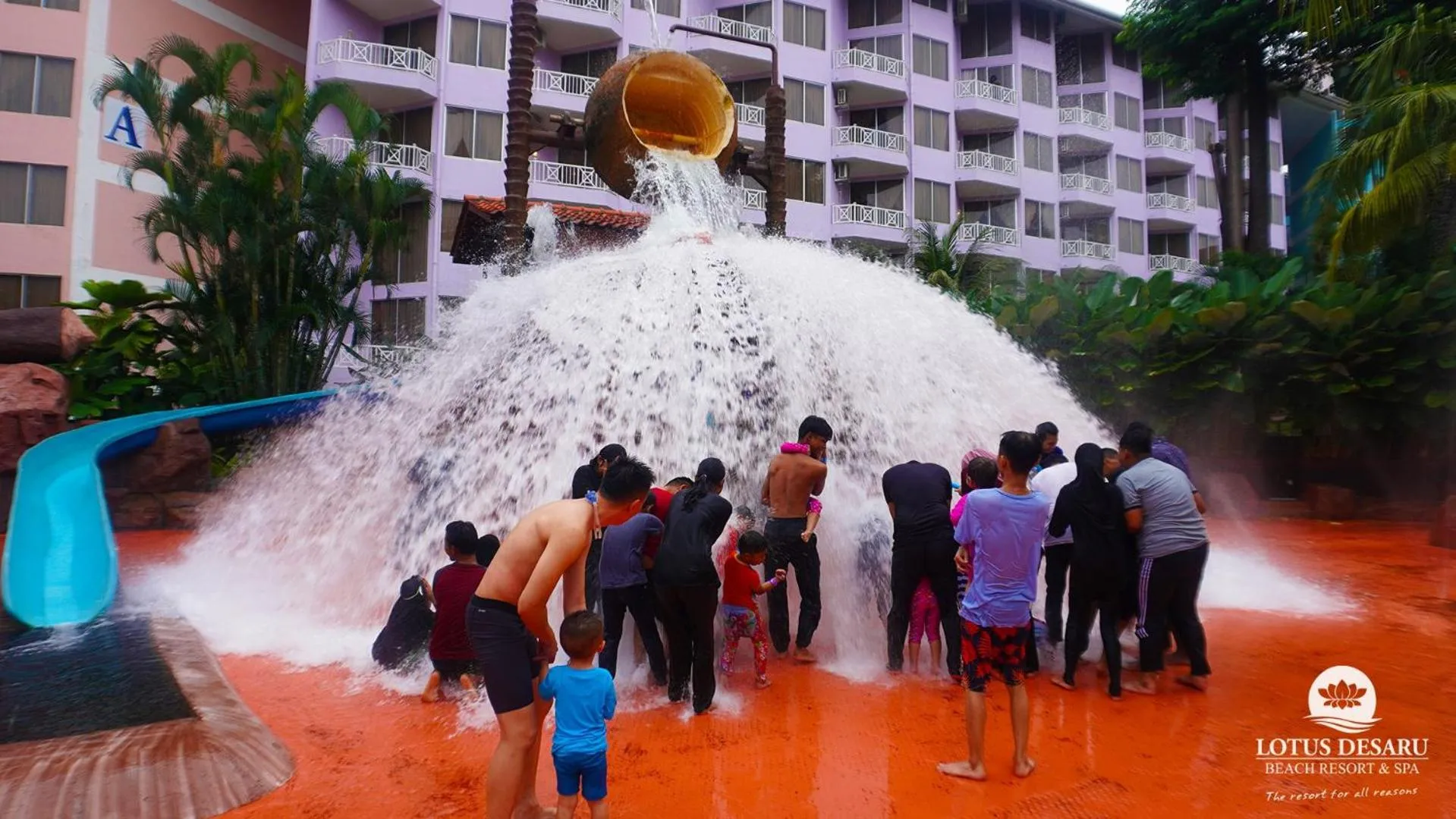 Aqua park in Lotus Desaru Beach Resort & Spa