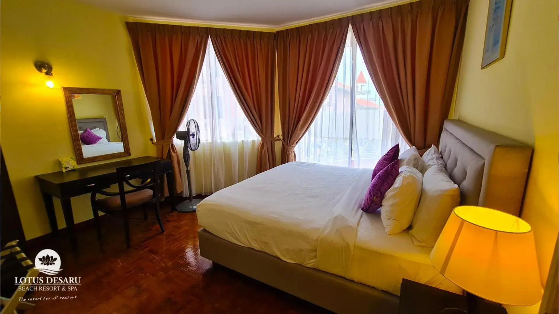 Bed in Lotus Desaru Beach Resort & Spa Bed in Lotus Desaru Beach Resort & Spa