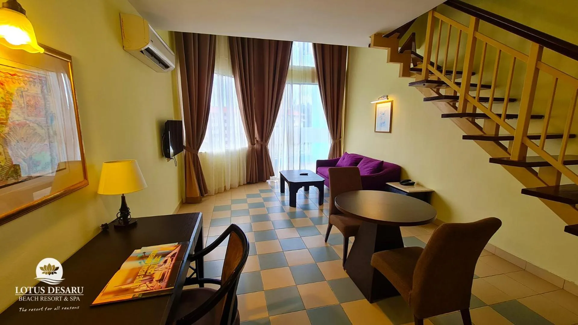 Living room in Lotus Desaru Beach Resort & Spa