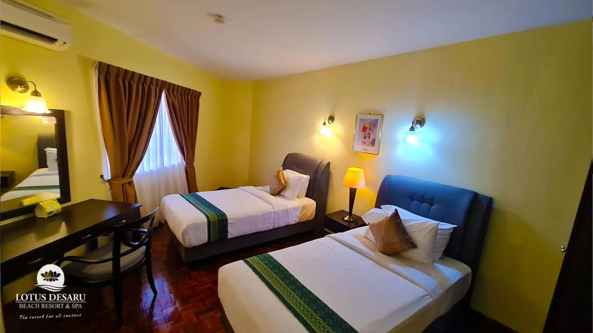 Bed in Lotus Desaru Beach Resort & Spa