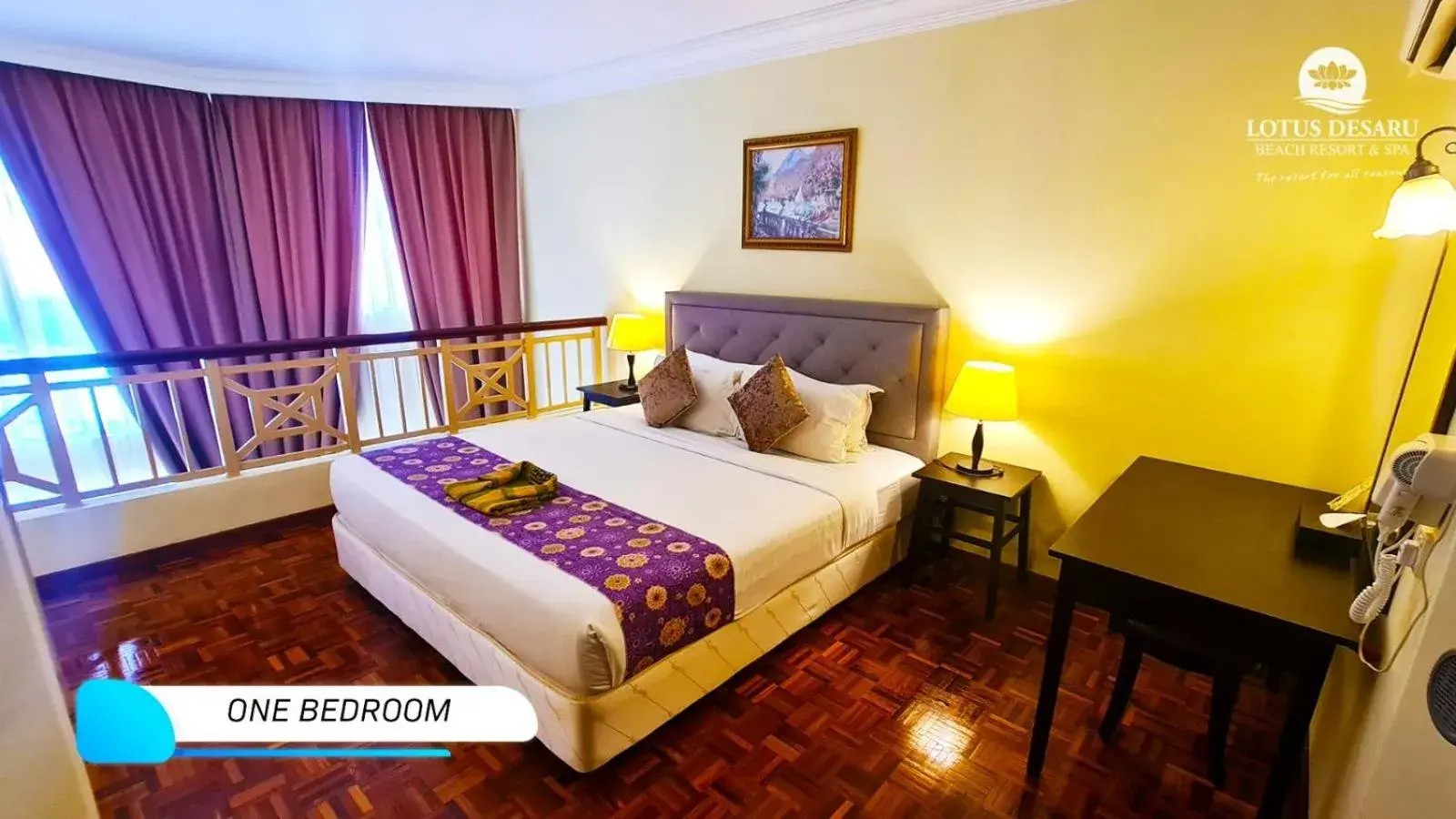 Bed in Lotus Desaru Beach Resort & Spa Bed in Lotus Desaru Beach Resort & Spa