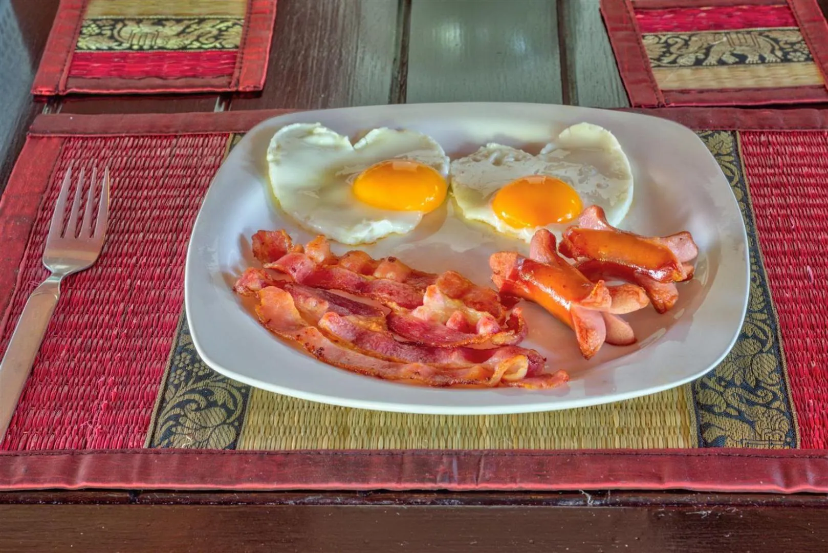 American breakfast in Palm Beach Resort