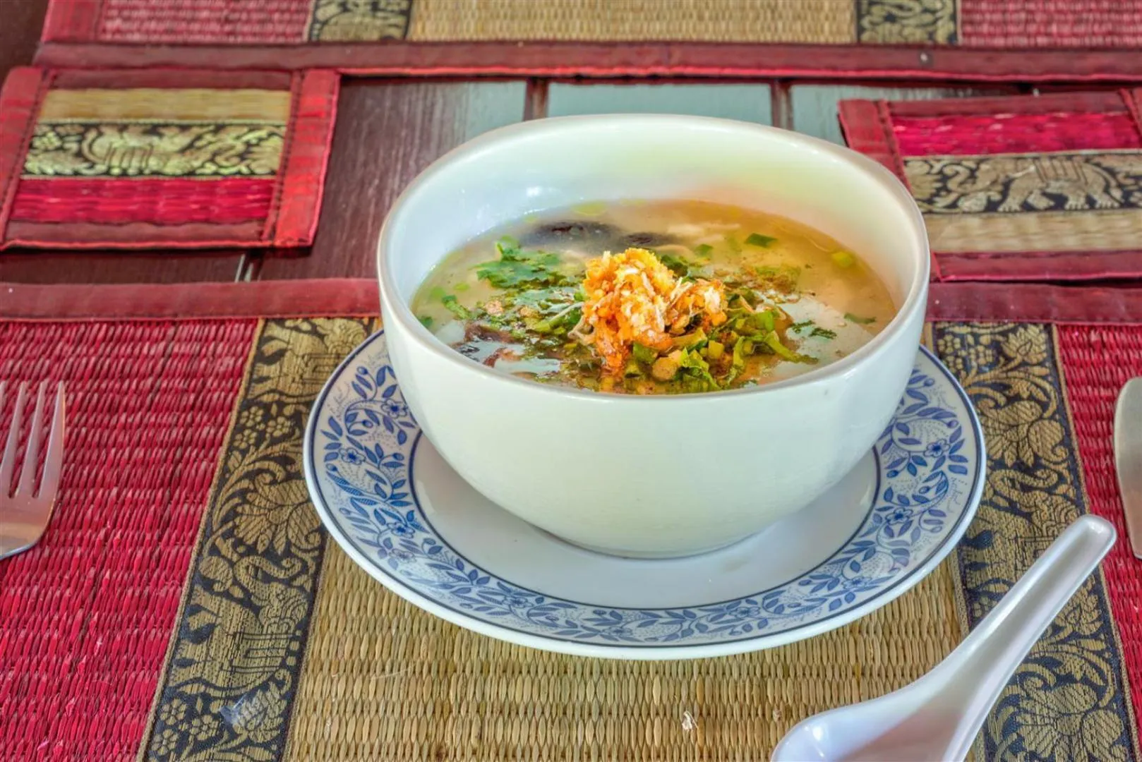 Asian breakfast in Palm Beach Resort