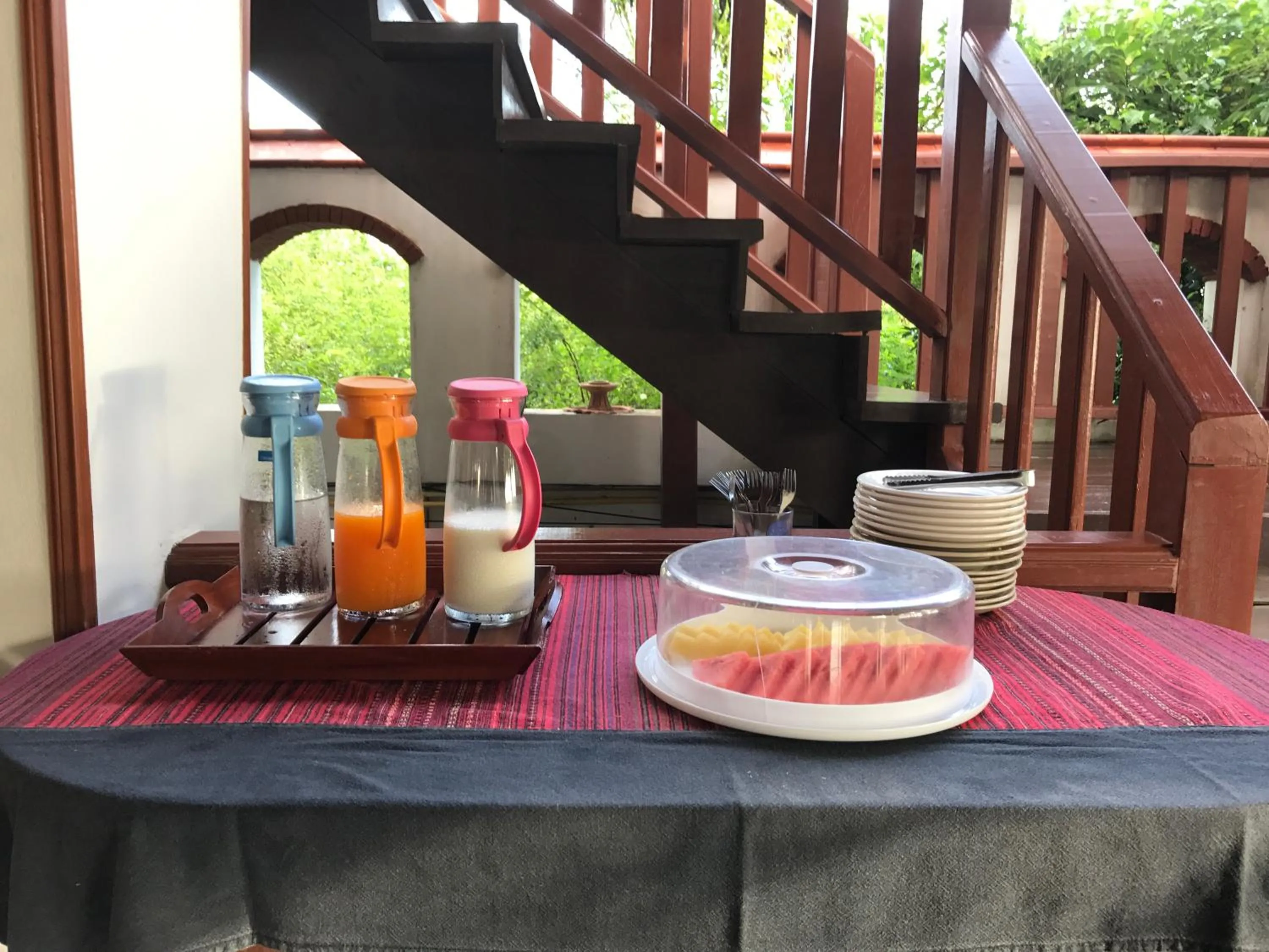 Asian breakfast in Palm Beach Resort