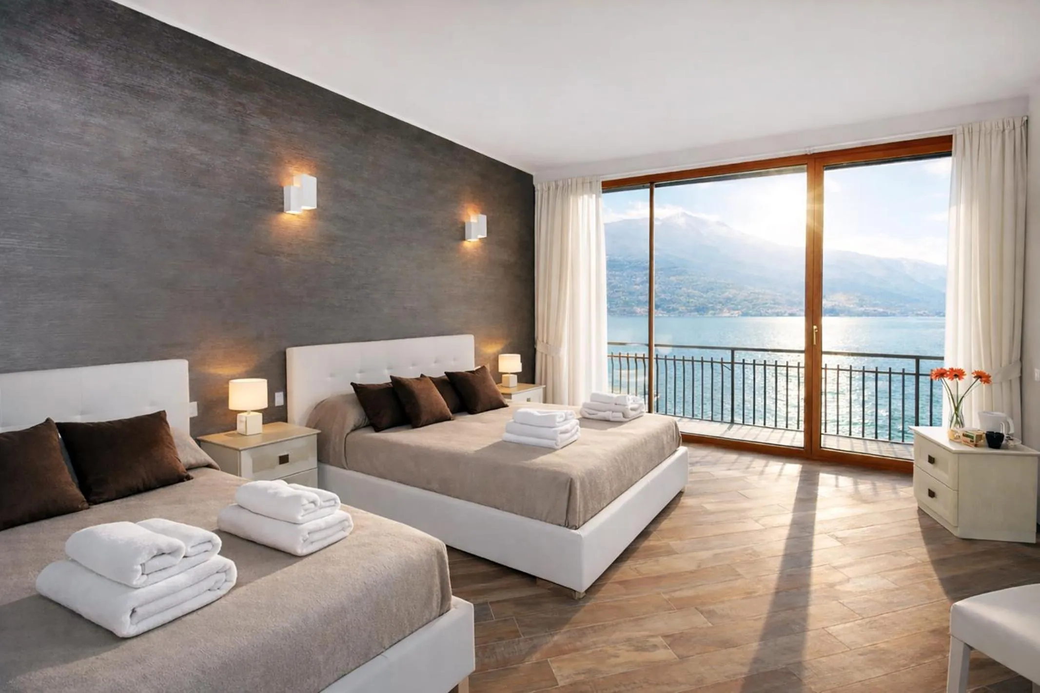 Bed in Hotel Meridiana