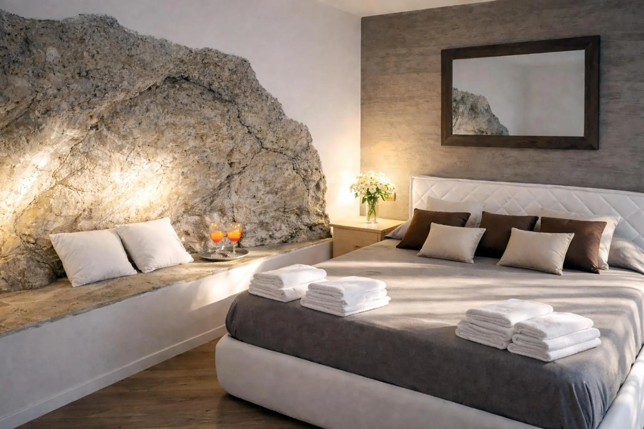 Bed in Hotel Meridiana