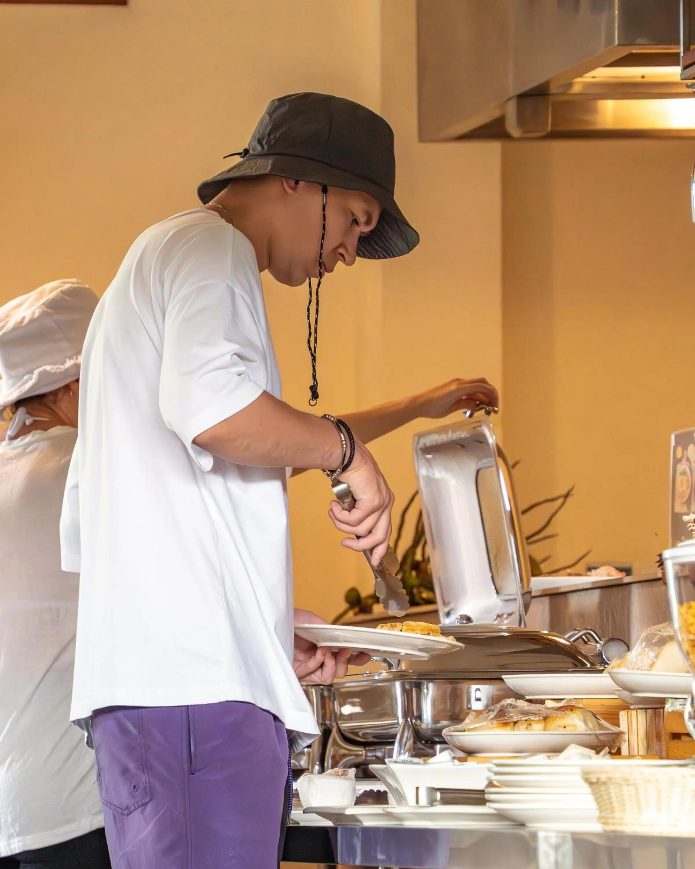 Buffet breakfast in Araamu Hotels Maldives at Dhiffushi