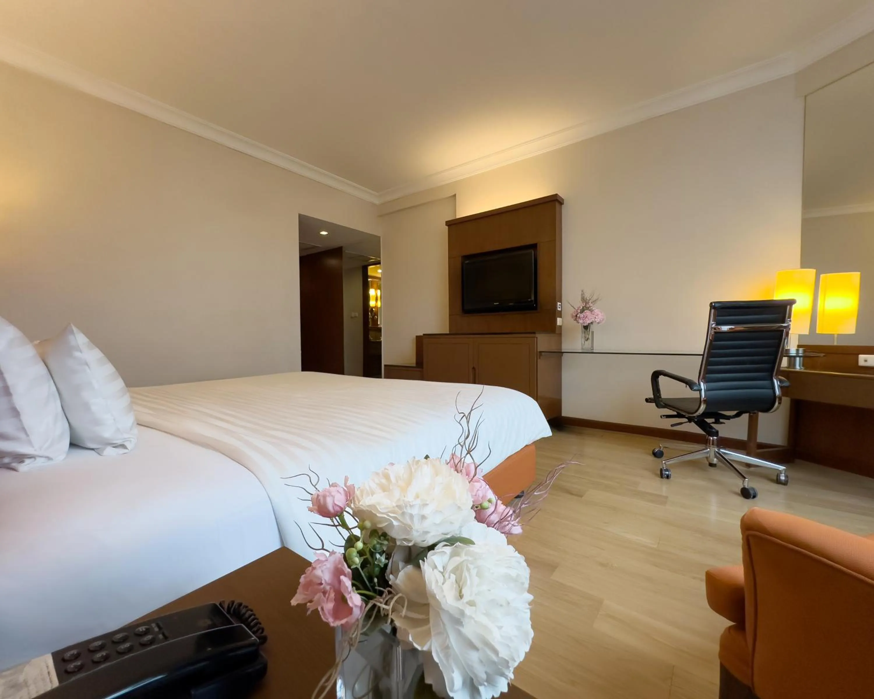 Bed in Rembrandt Hotel Bangkok