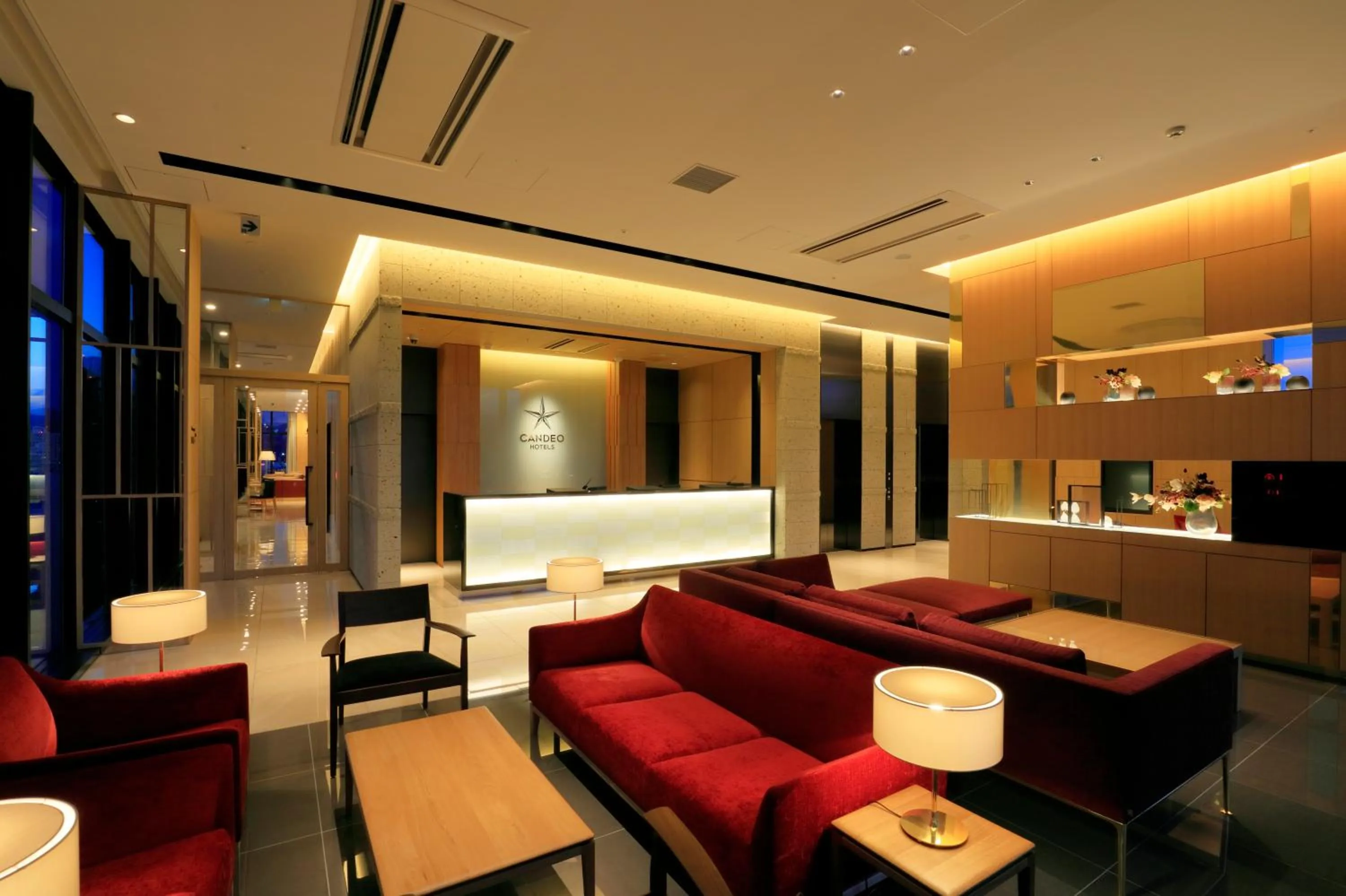 Lobby or reception in Candeo Hotels Hiroshima Hatchobori