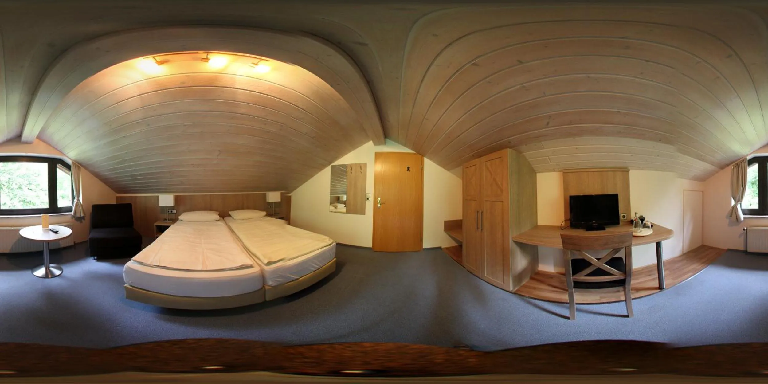 Bed in Hotel Auf dem Kamp