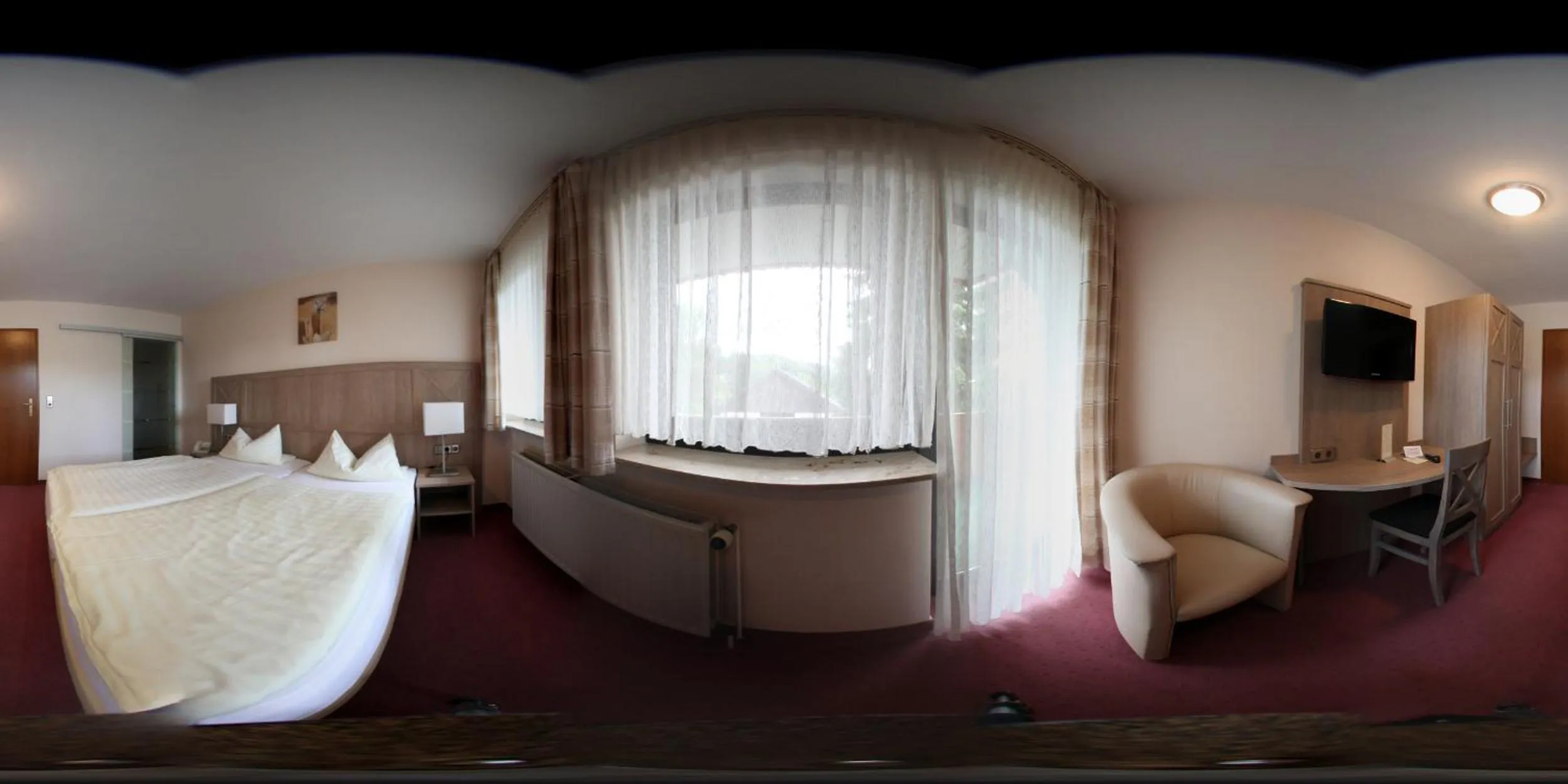 Bed in Hotel Auf dem Kamp