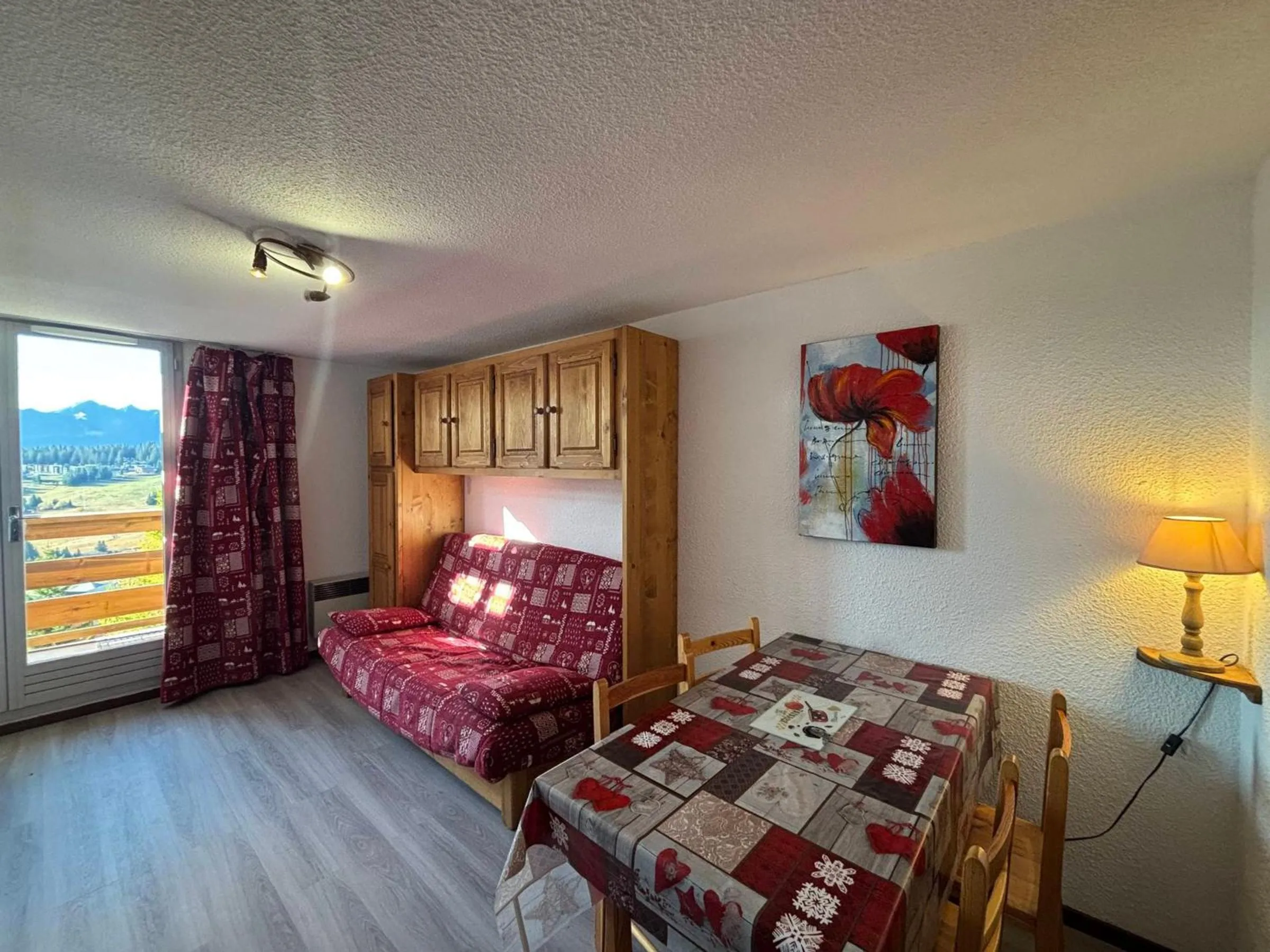 Bed in Duplex aux Saisies - 6 pers, Animaux admis, Vue pistes - FR-1-293-80