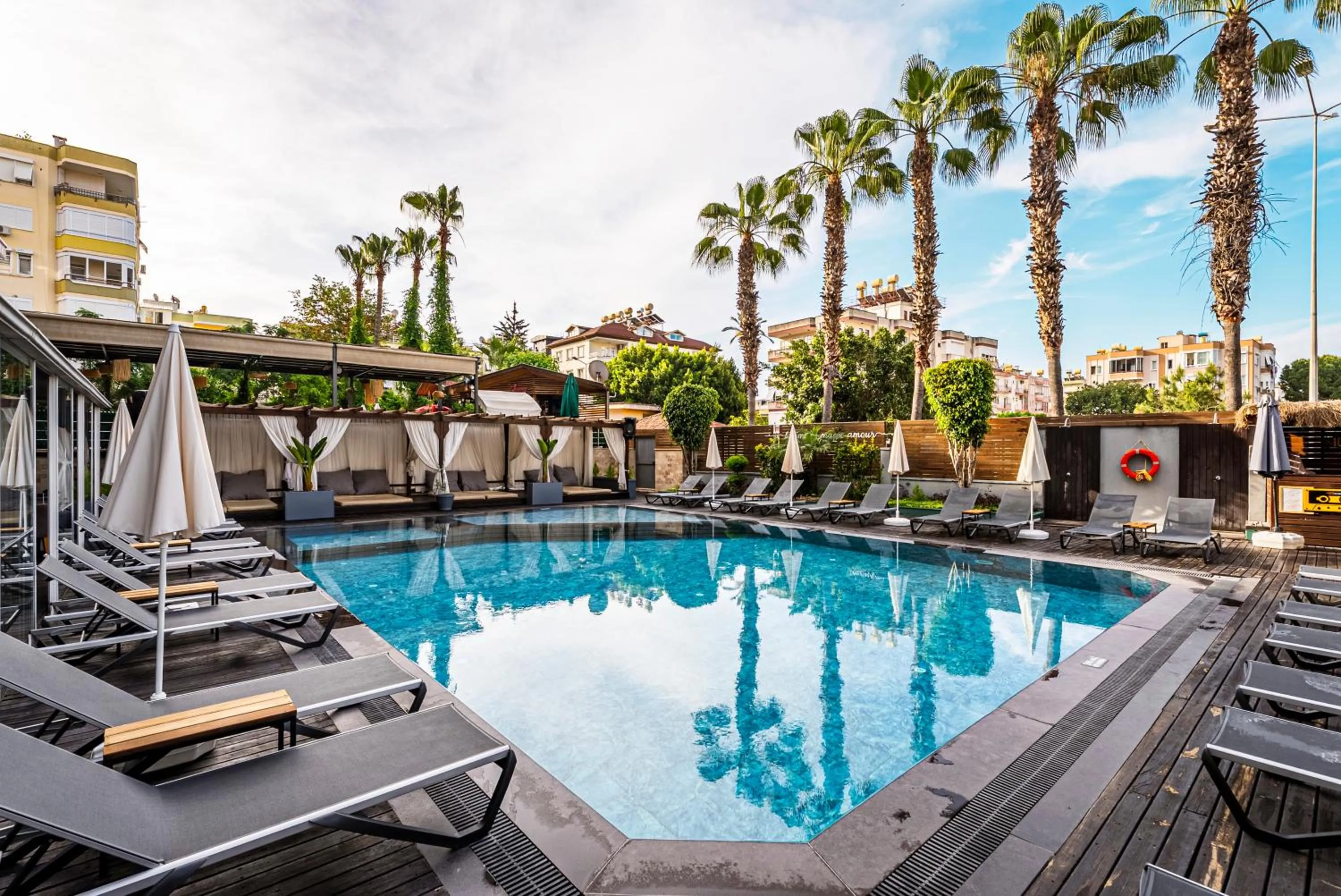 Pool view in HMA Hotel & Suites