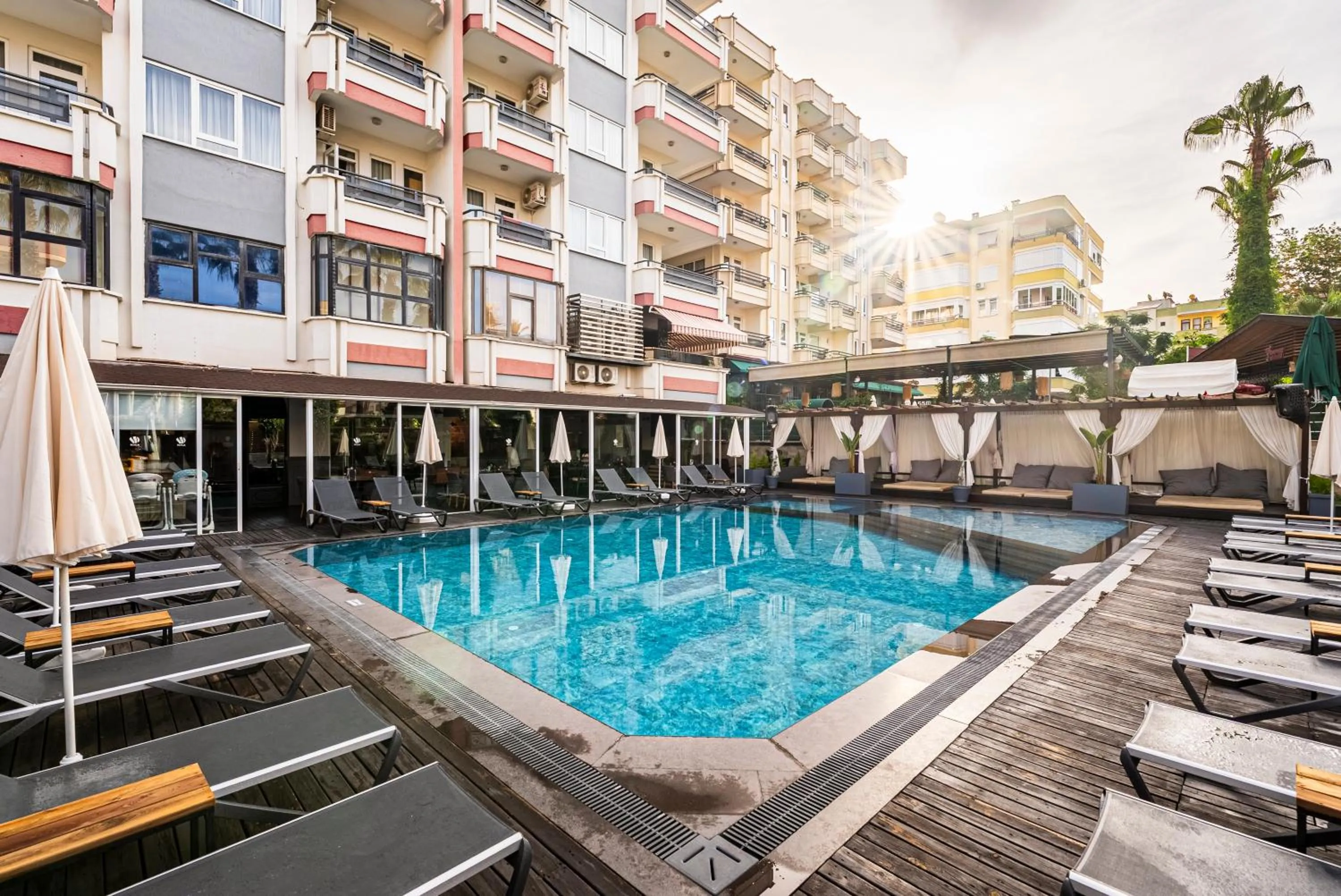 Pool view in HMA Hotel & Suites