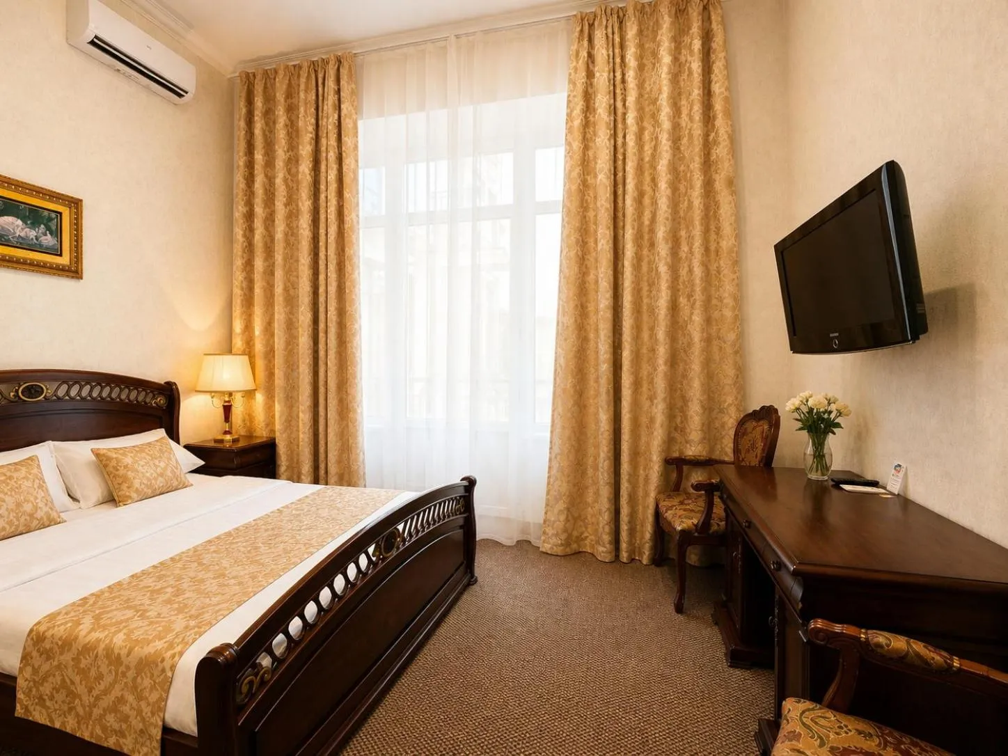 Bed in Oreanda Hotel