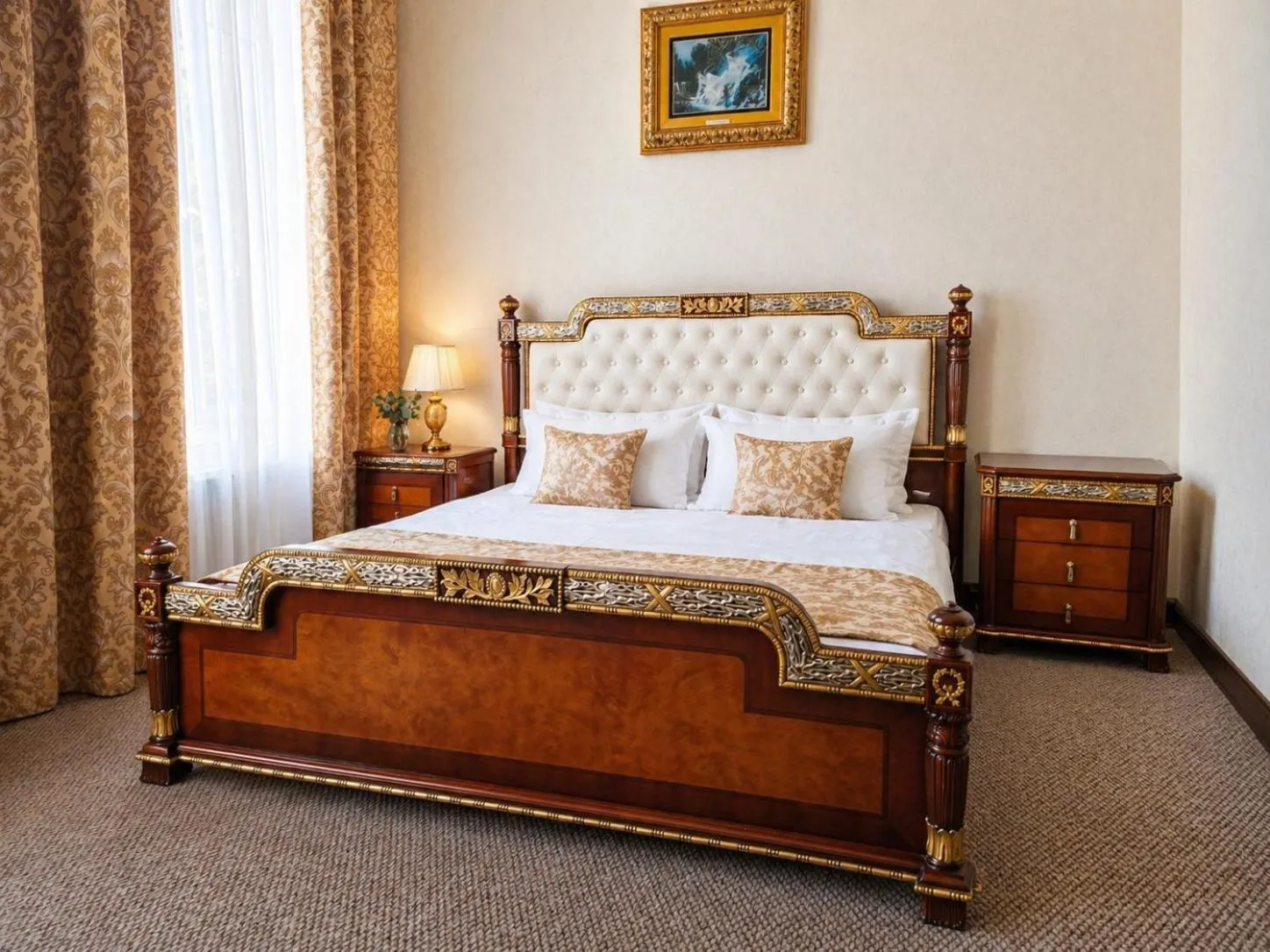 Bed in Oreanda Hotel