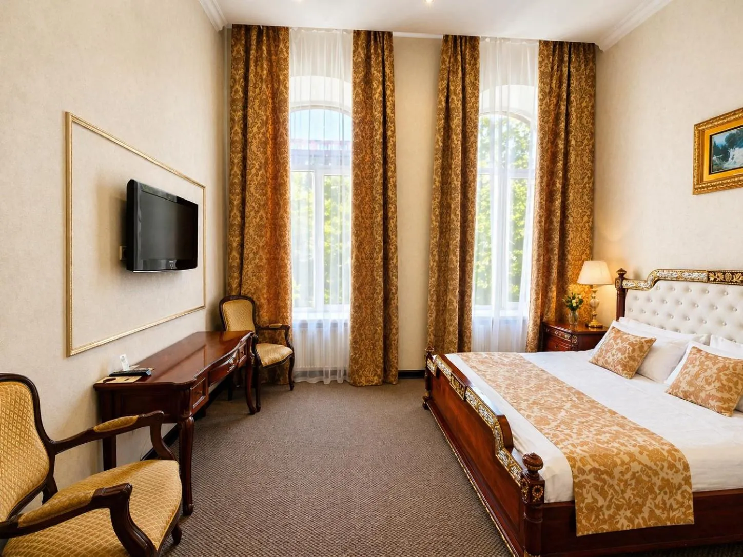 Bed in Oreanda Hotel