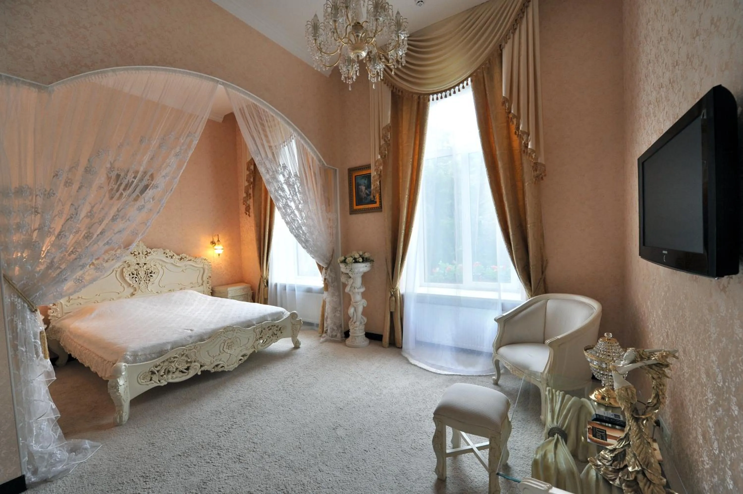 Bed in Oreanda Hotel