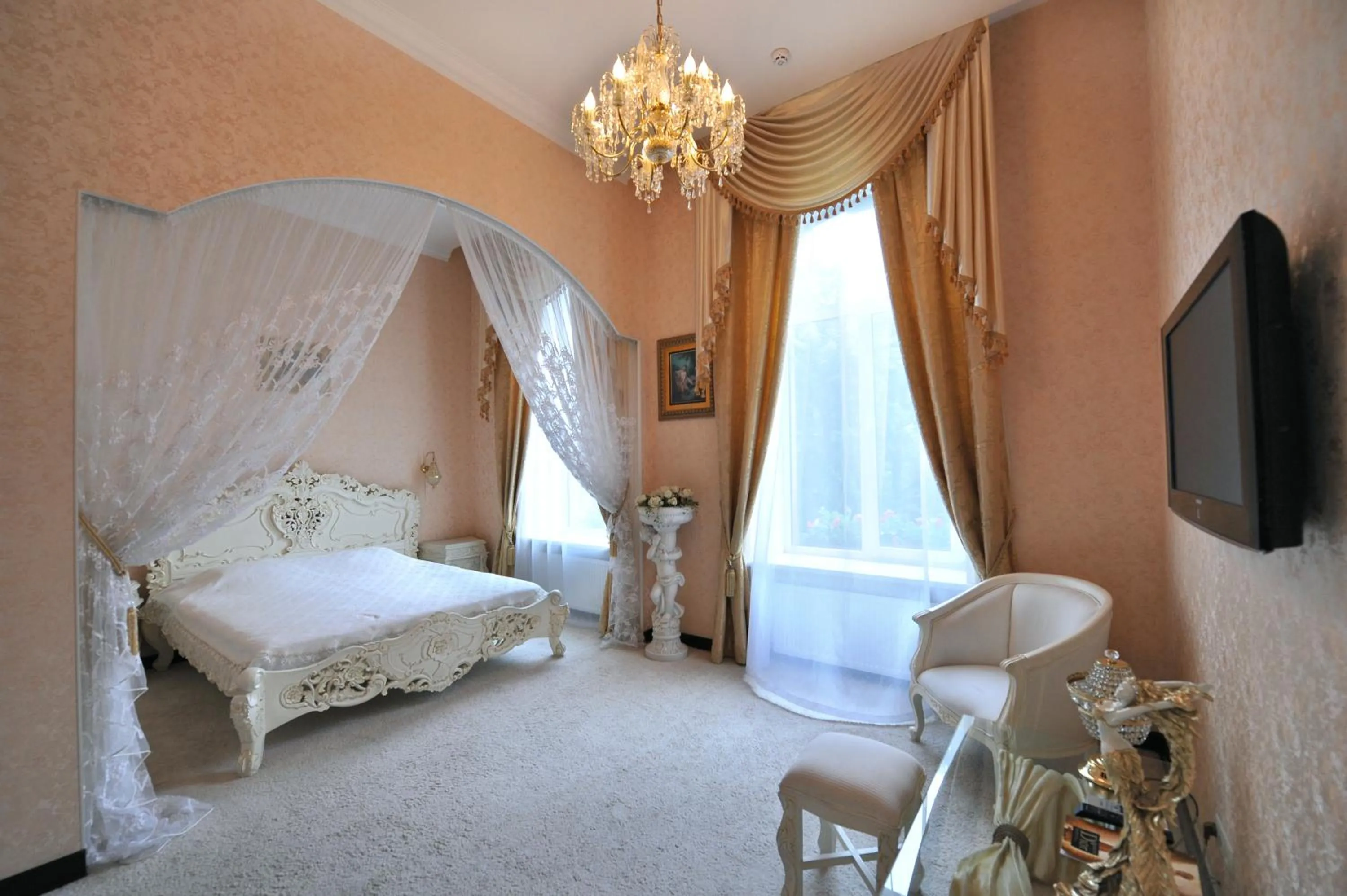 Bed in Oreanda Hotel