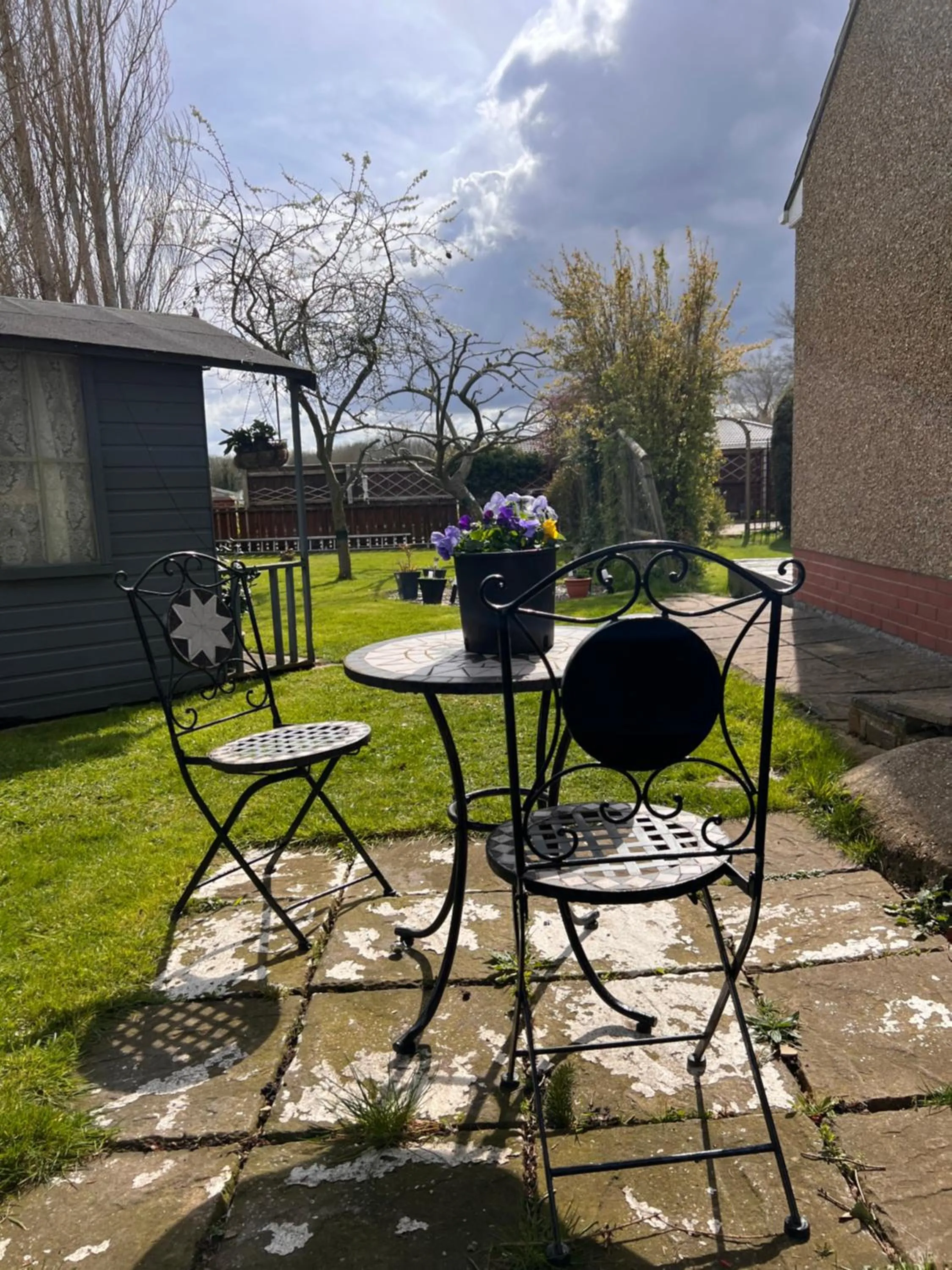 Patio in Prelude Guesthouse, Brigsley Grimsby