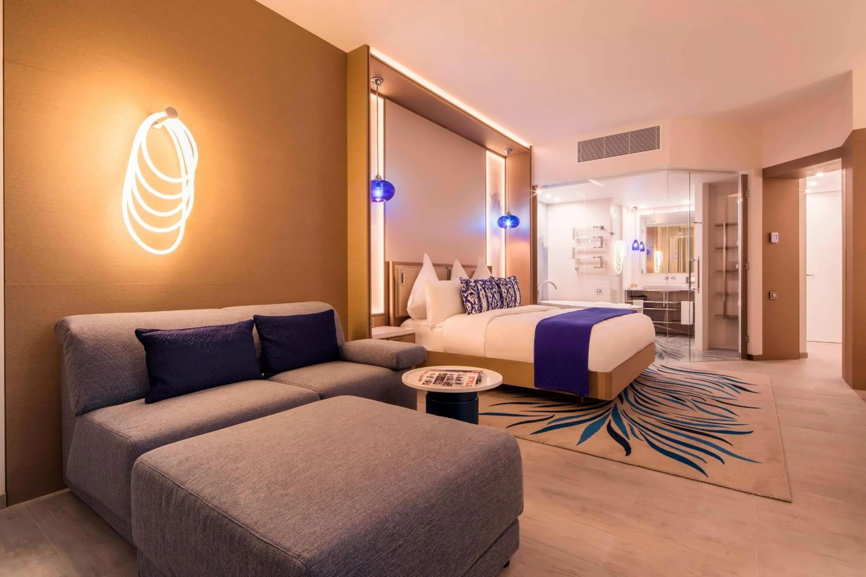 Living room, Bed in Paragraph Resort & Spa Shekvetili, Autograph Collection