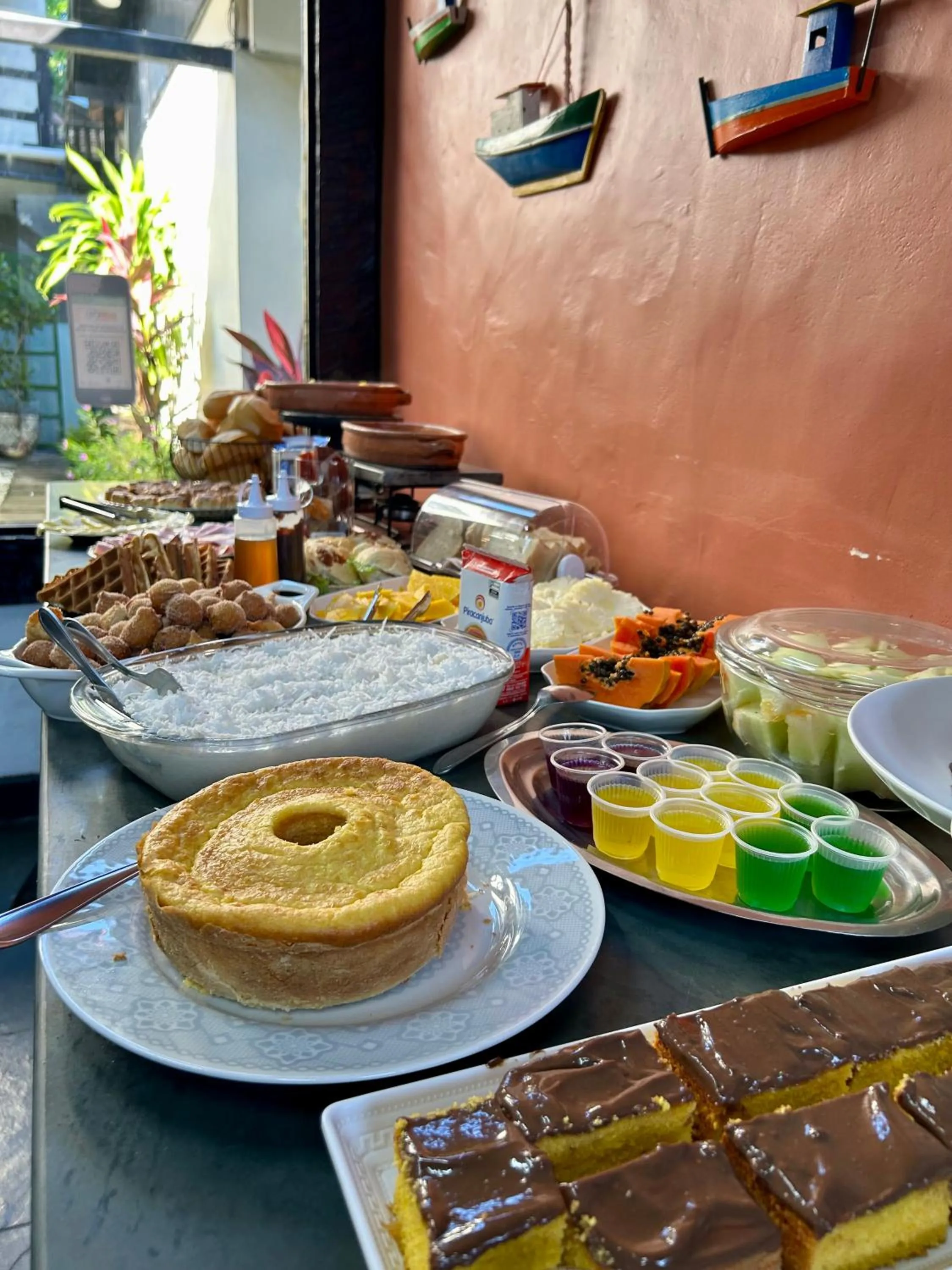 Food and drinks in Pousada Sonho Verde